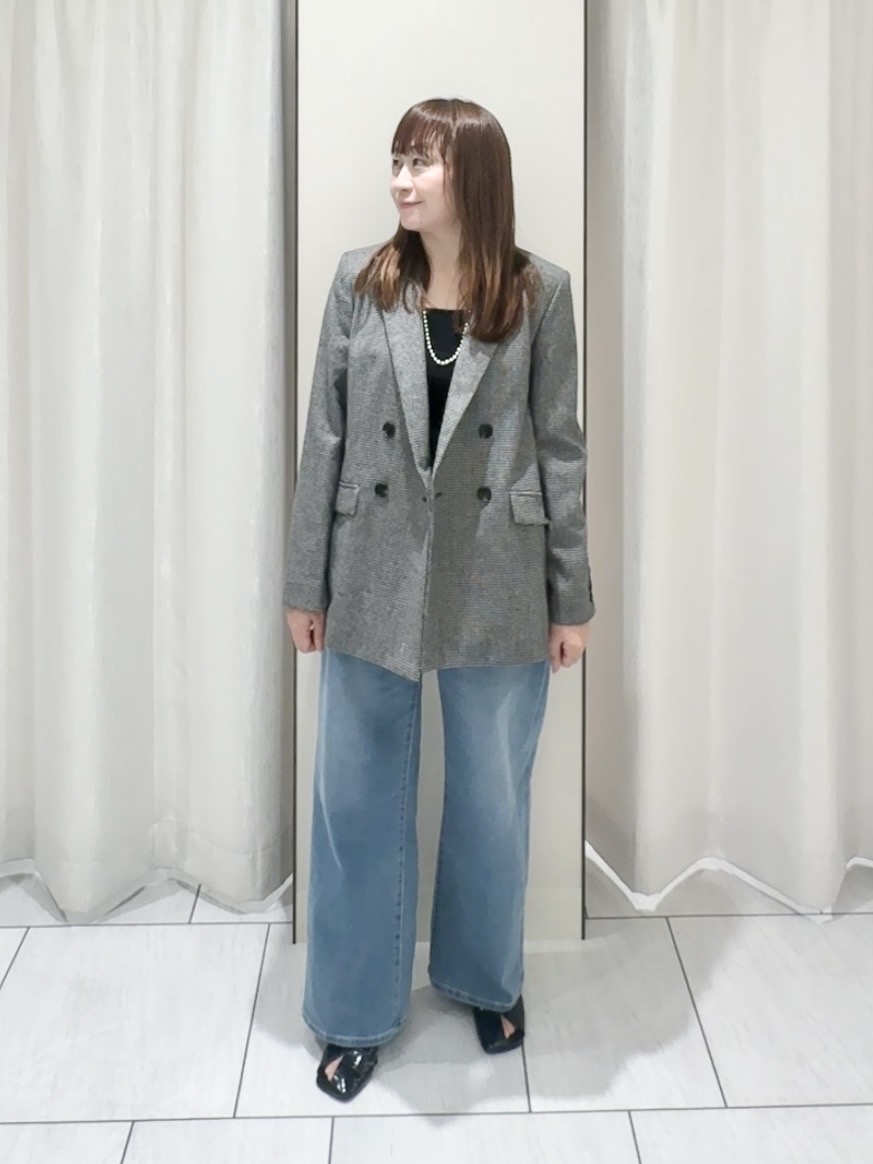 ʏᴜᴋɪᴋᴏさんの「UNTITLED｜【セットアップ可/通勤にも】ウールダブルジャケット」を使ったコーディネート