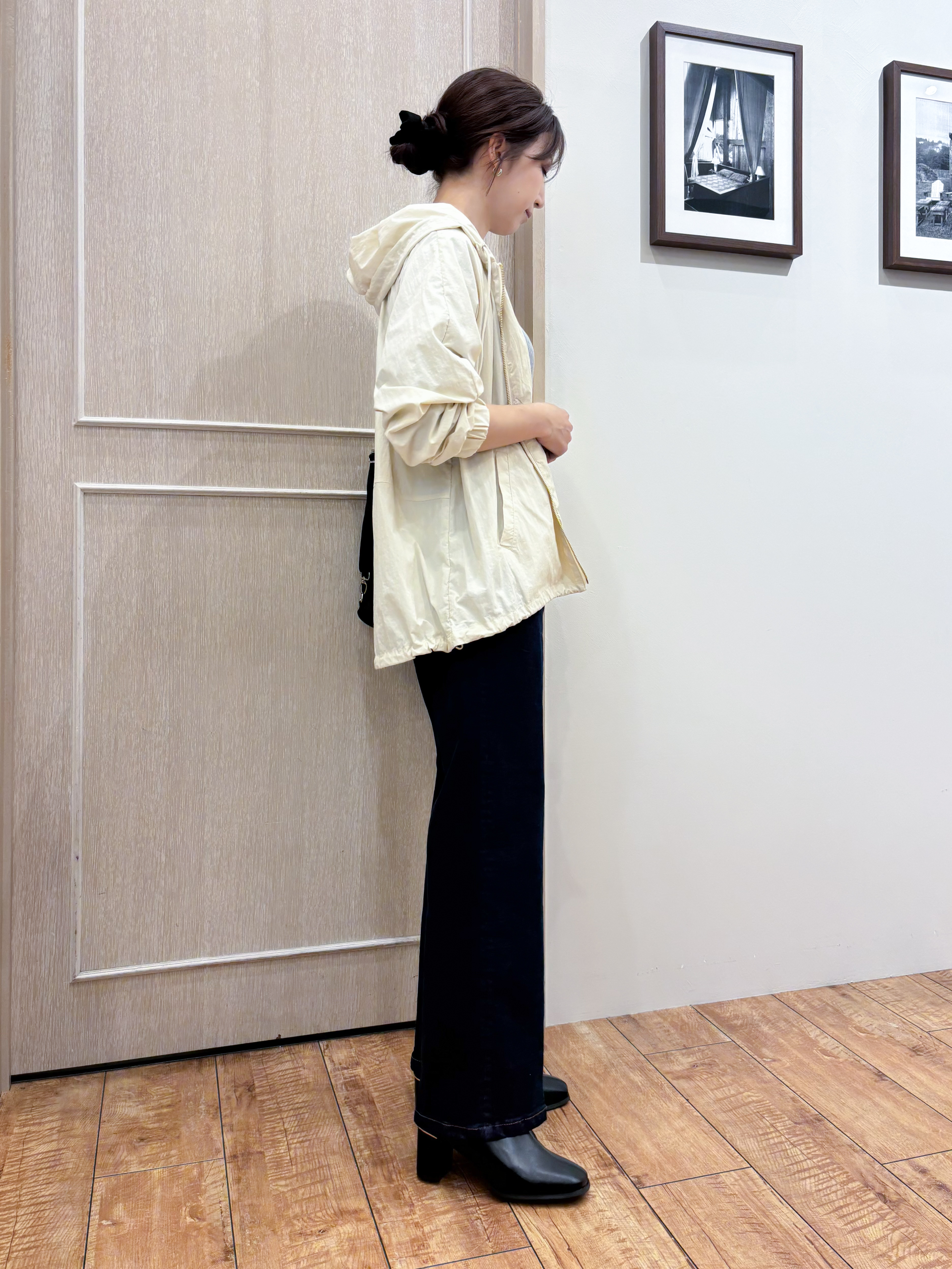 なみさんの「SHOO･LA･RUE｜【S-LL/撥水】ゴールドパーツで女性らしく ギャザーブルゾン」を使ったコーディネート