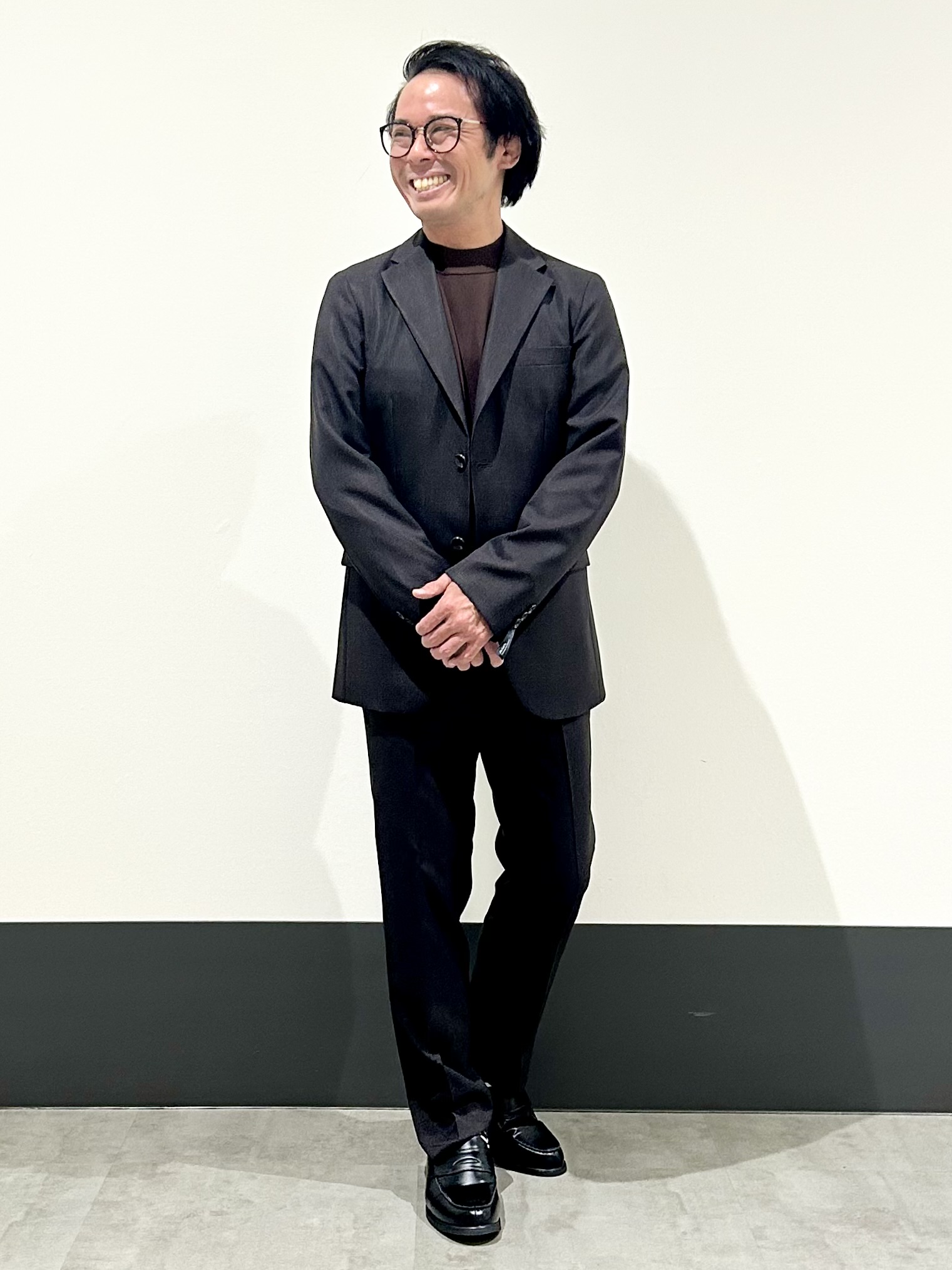 KENJI Iさんの「THE SHOP TK｜【洗濯機OK/セットアップ可】AVANTグレンチェック ジャケット」を使ったコーディネート