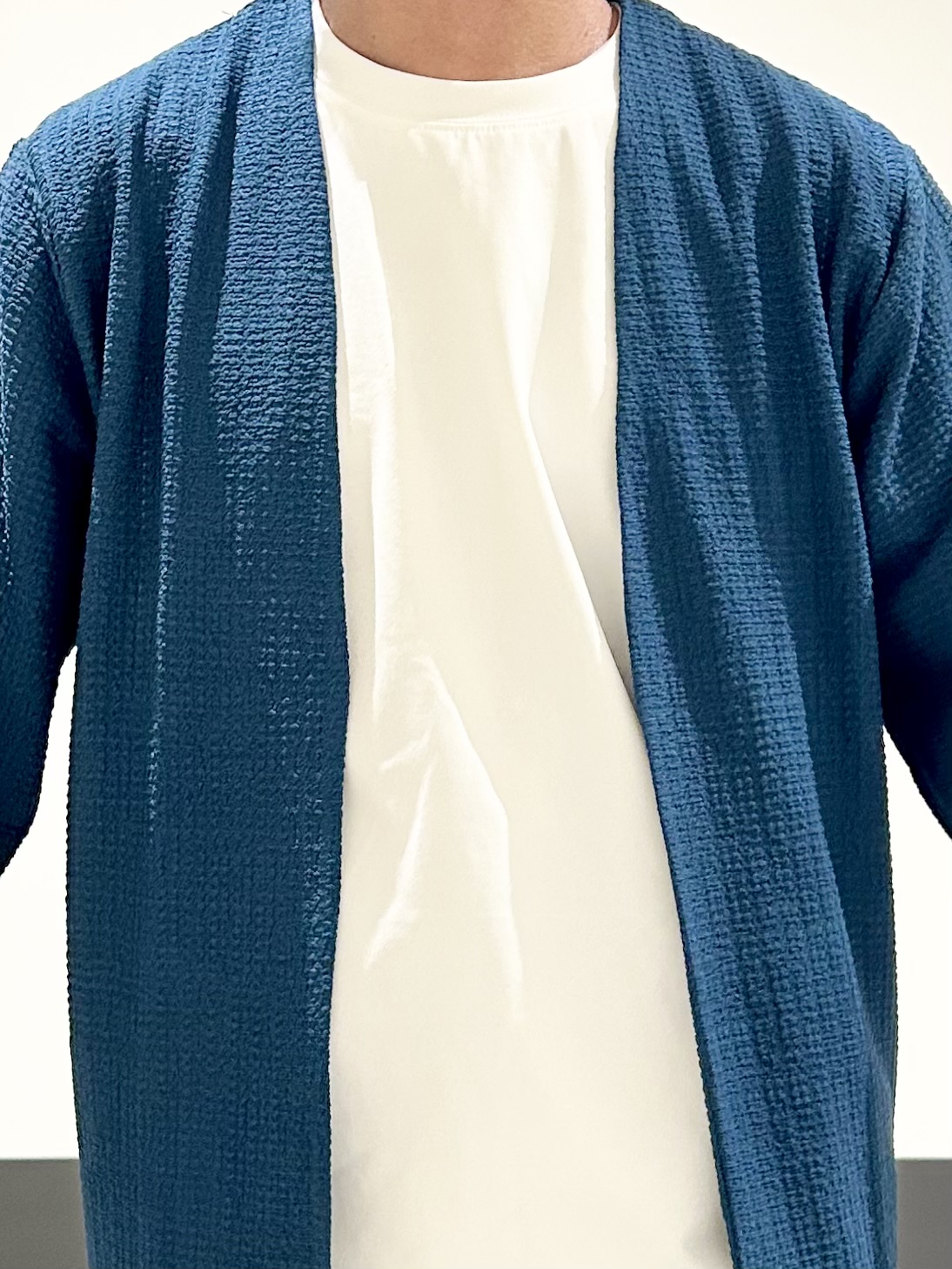KENJI Iさんの「THE SHOP TK｜【2点セット／洗濯機OK】長袖カーディガン+半袖Tシャツ」を使ったコーディネート
