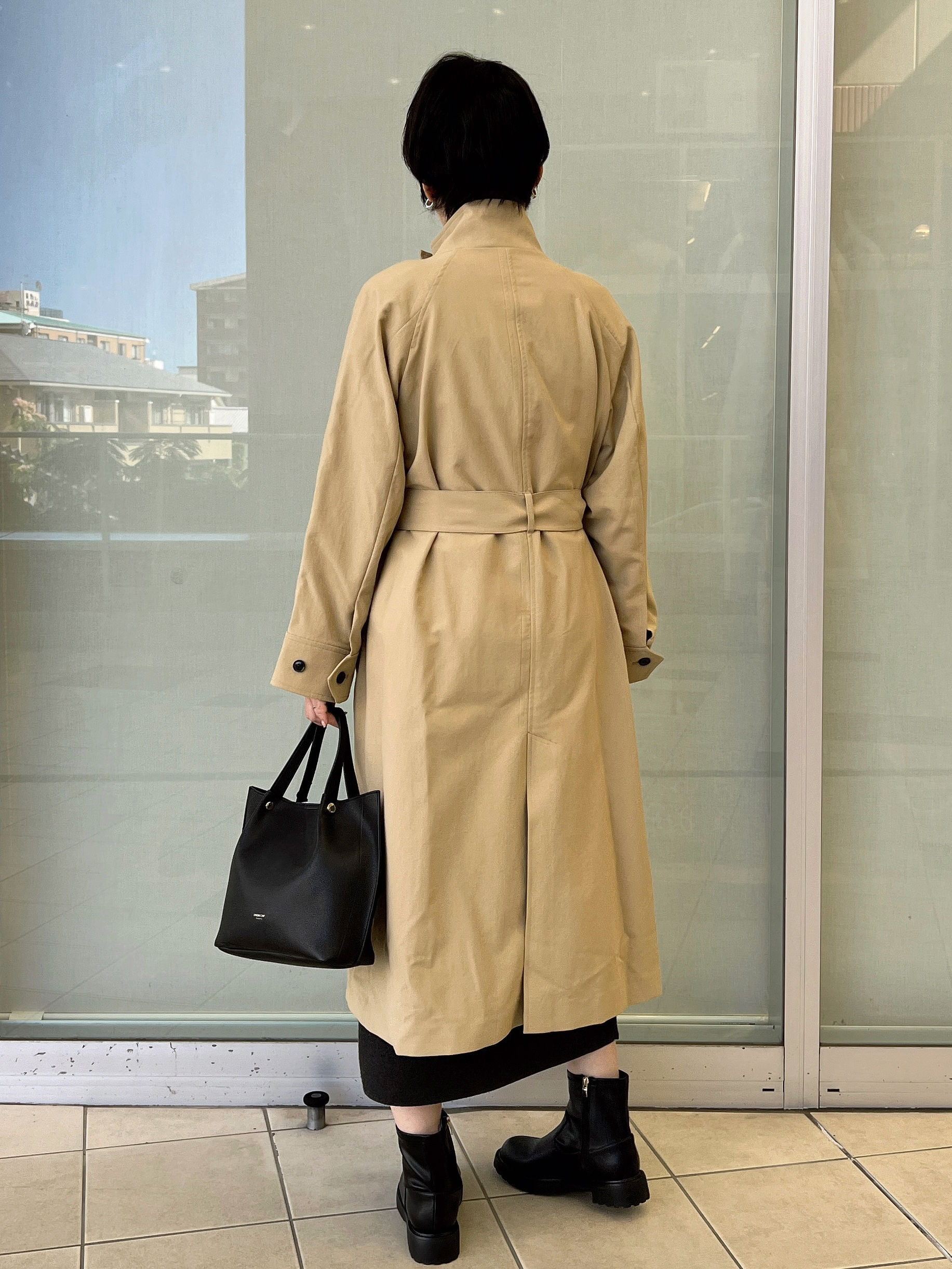 yo-koさんの「OPAQUE.CLIP｜スタンドロングコート【軽量／洗える】」を使ったコーディネート
