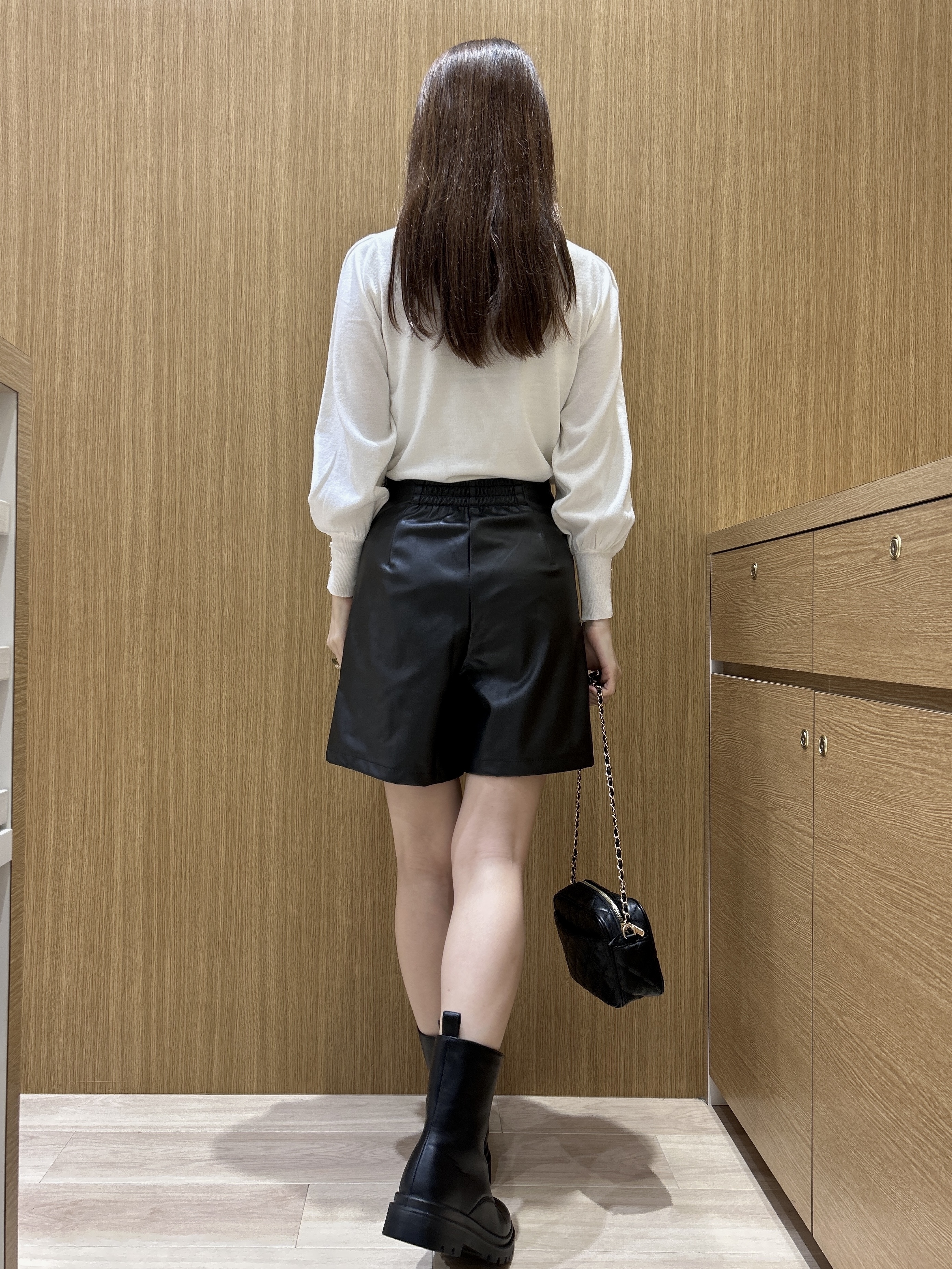 maiさんの「OPAQUE.CLIP｜カシミヤタッチハイネックニット【洗濯機OK／抗ピリング】」を使ったコーディネート
