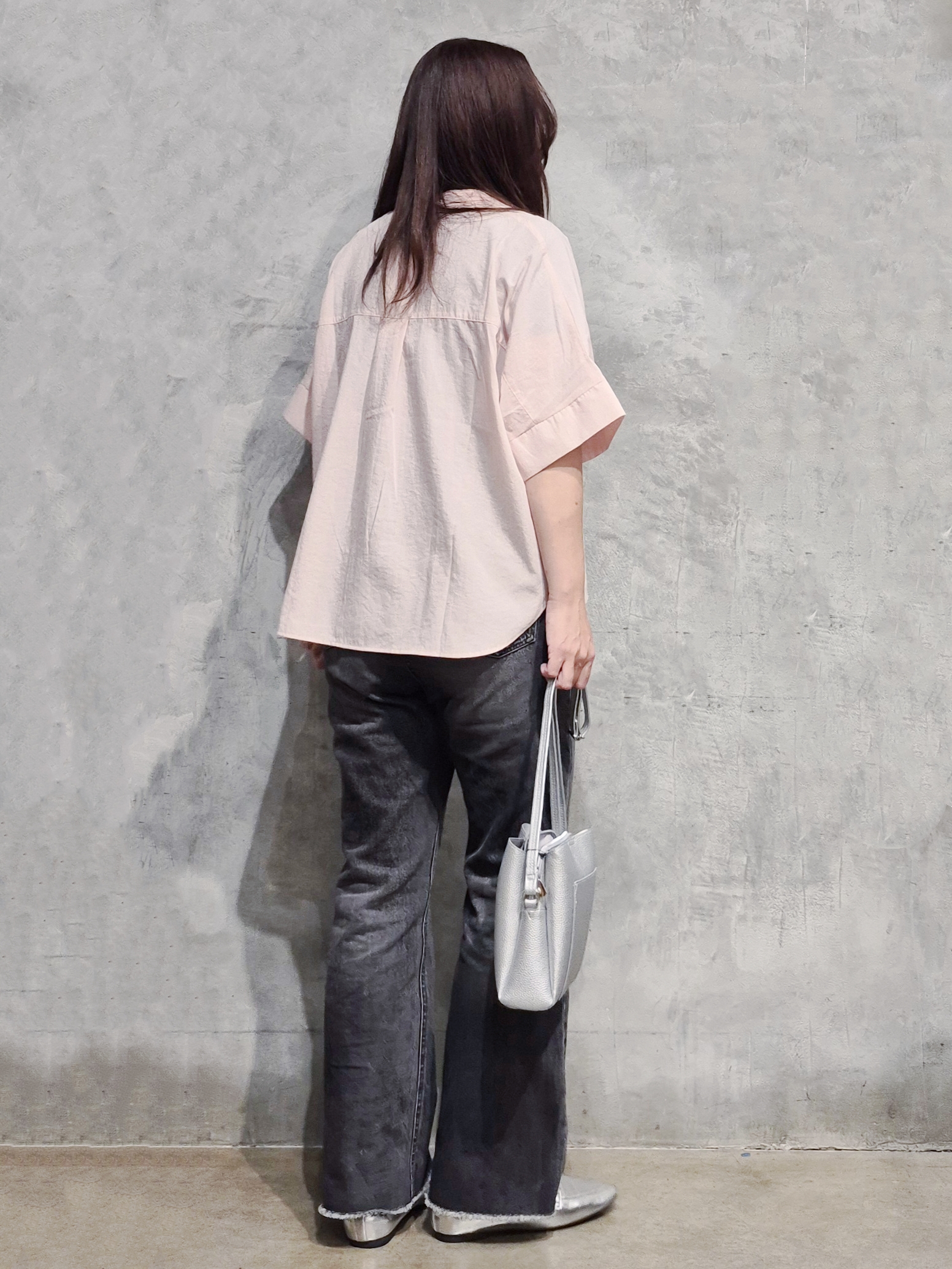 ひさえさんの「THE SHOP TK｜【高レビュー/体型カバー】さらっと快適 ドルマン5分袖ブラウス」を使ったコーディネート