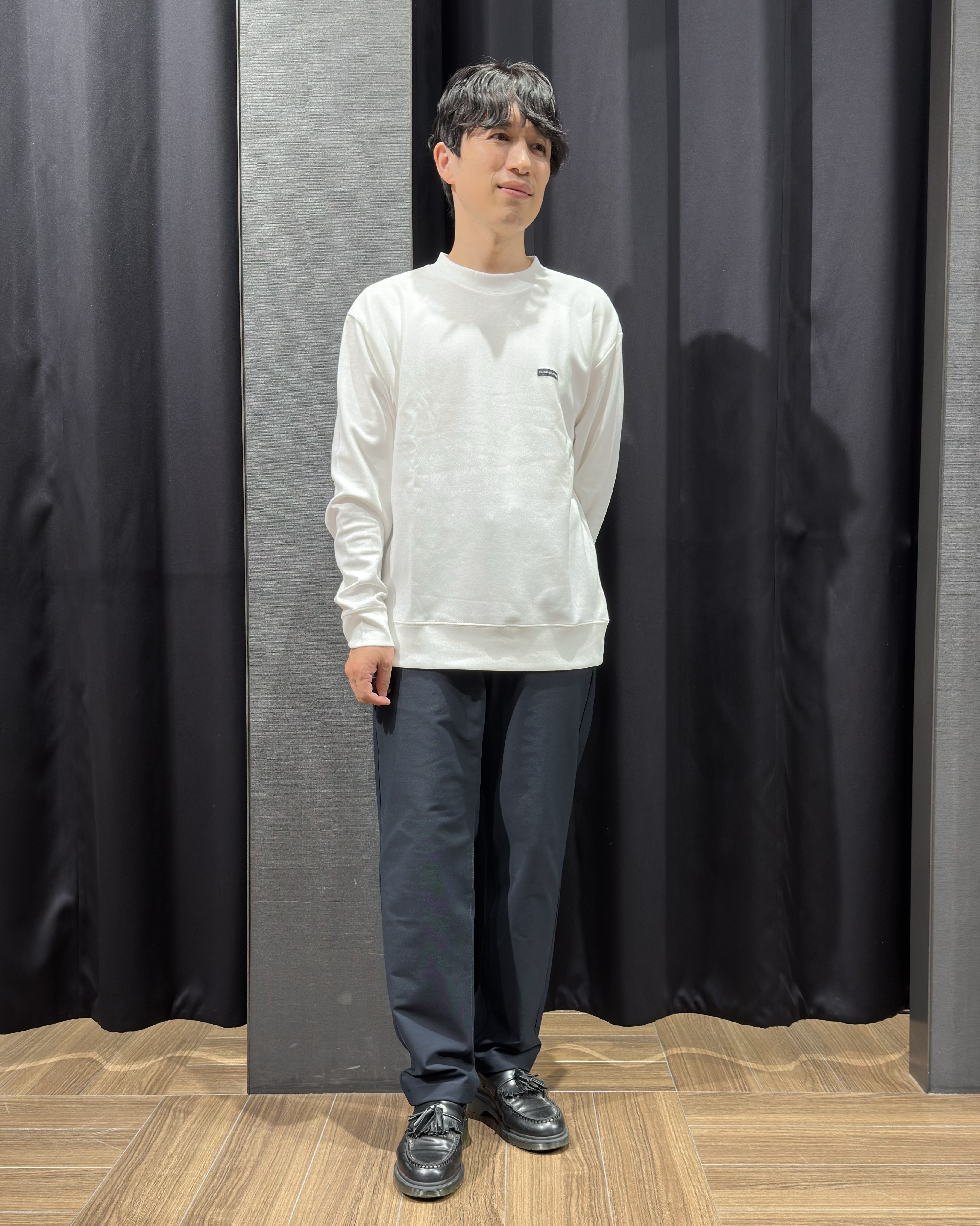 tomoyaさんの「THE SHOP TK｜【洗濯機OK】格子織 長袖シャツ」を使ったコーディネート