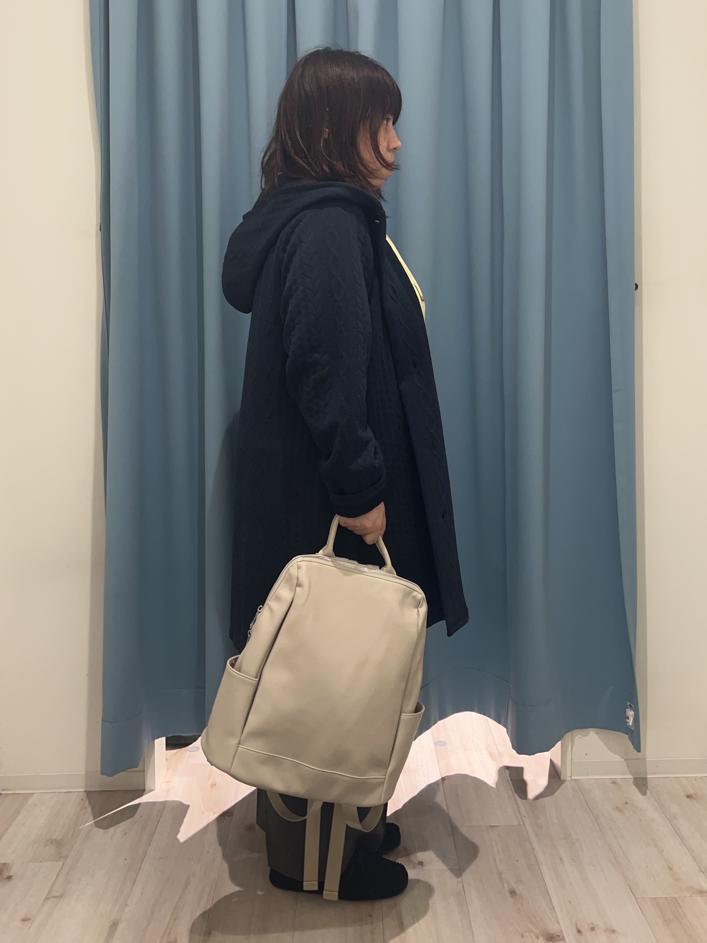 くーさんの「SHOO･LA･RUE｜【S-LL/体型カバー】もちさらなめらかタッチ 抜き襟風トップス」を使ったコーディネート