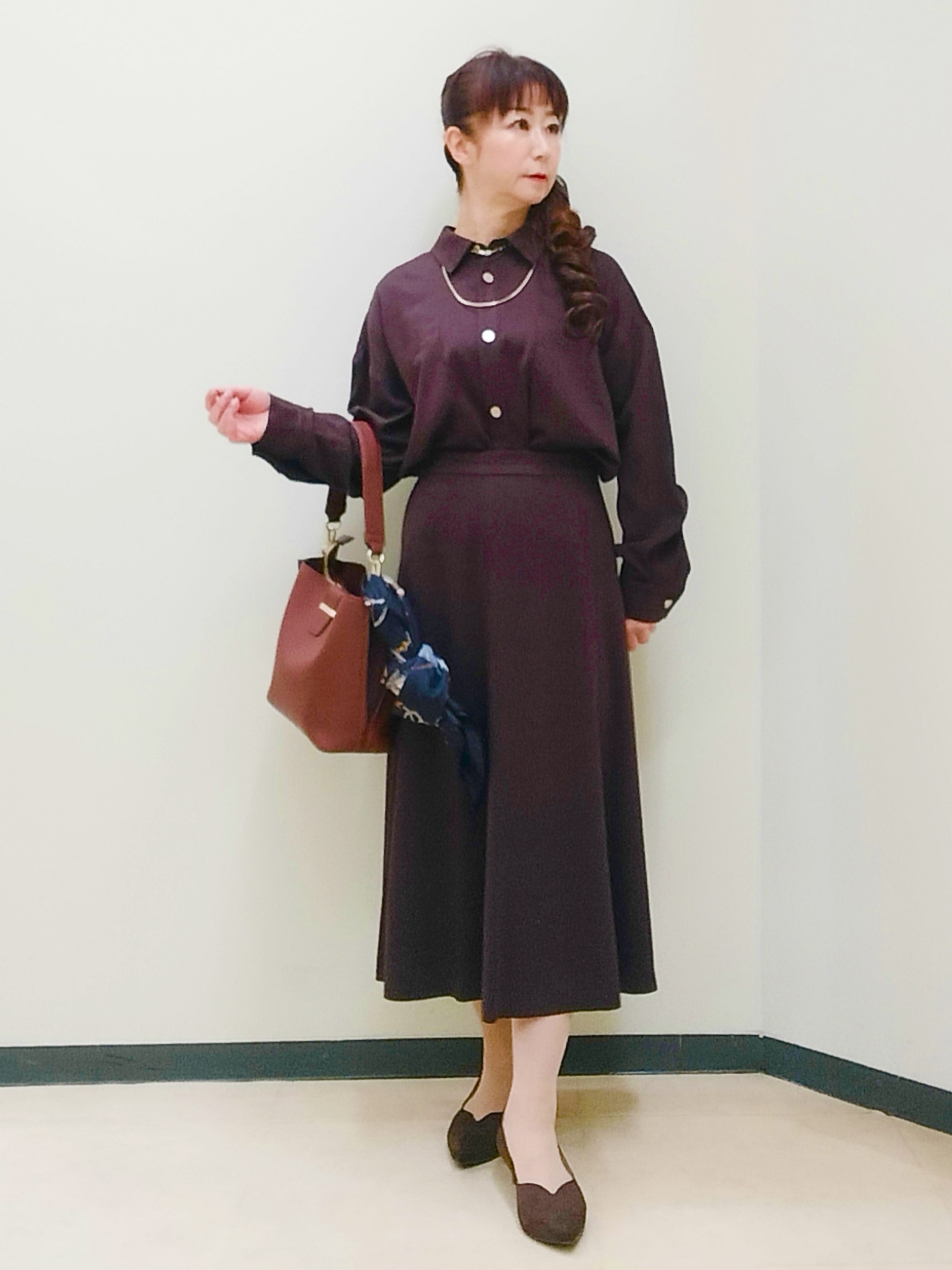 花さんの「Reflect｜【羽織◎】スエード調シャツ」を使ったコーディネート