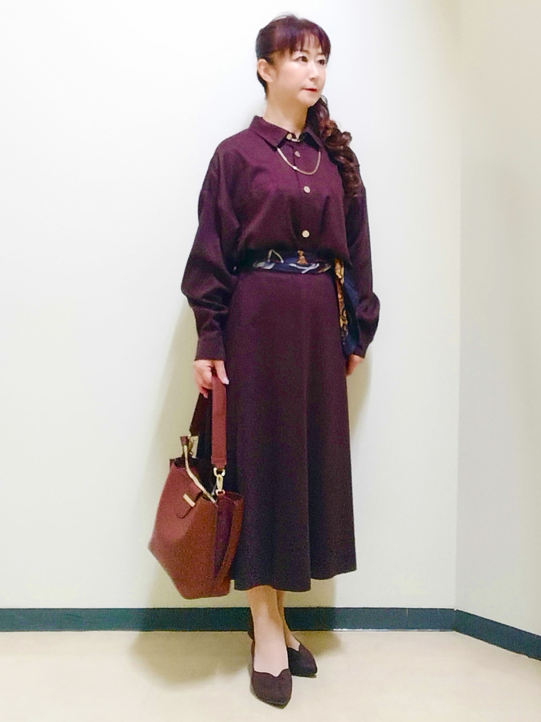 花さんの「Reflect｜【羽織◎】スエード調シャツ」を使ったコーディネート