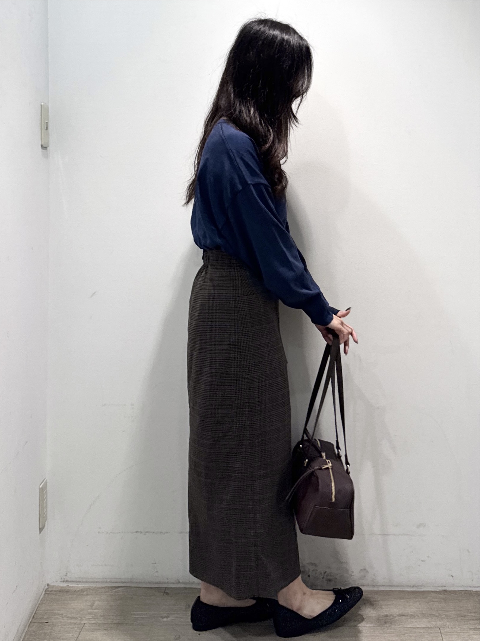 yuicciさんの「OPAQUE.CLIP｜リラクシークルーニット【洗濯機OK】」を使ったコーディネート