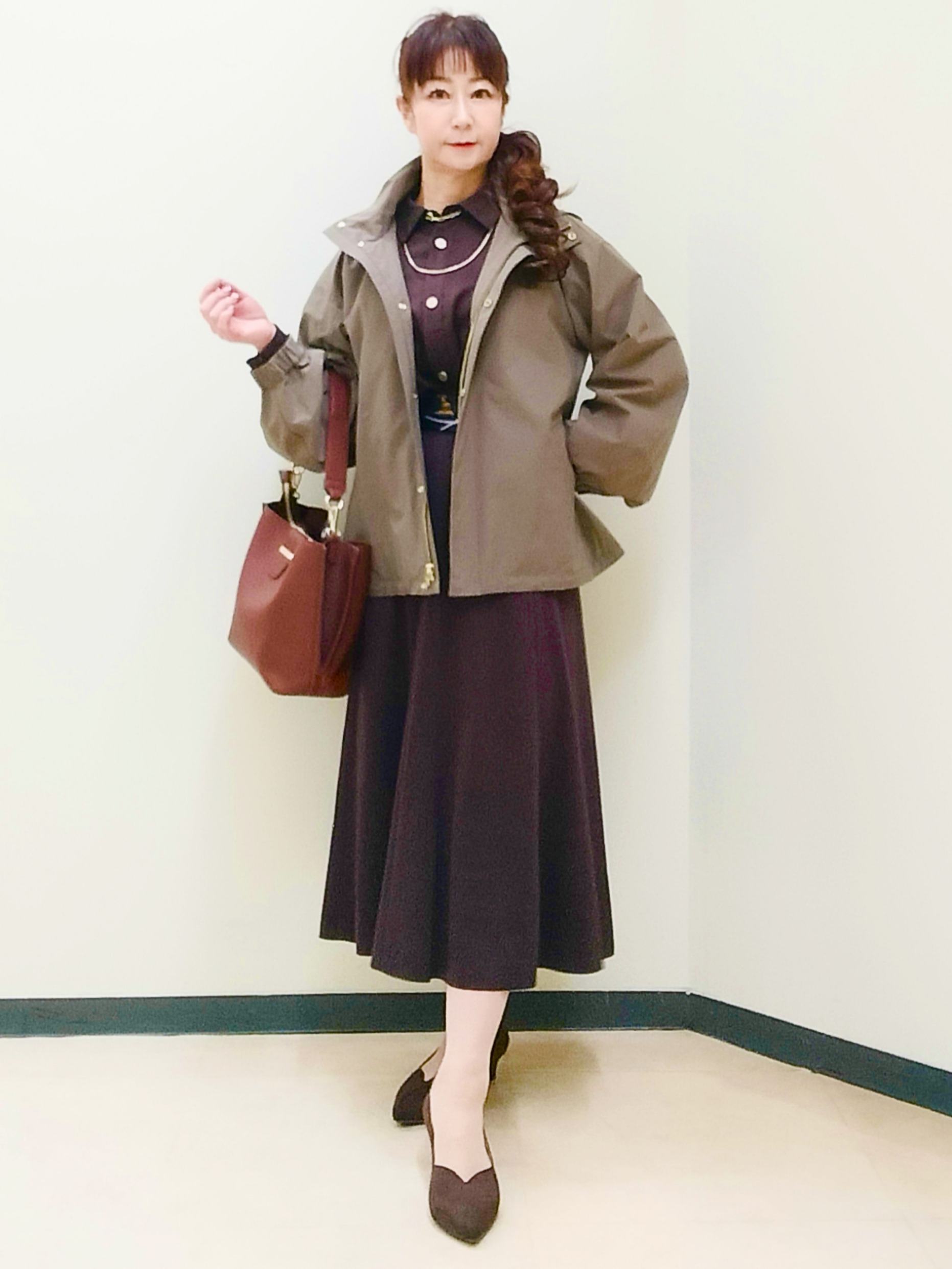 花さんの「Reflect｜【羽織◎】スエード調シャツ」を使ったコーディネート