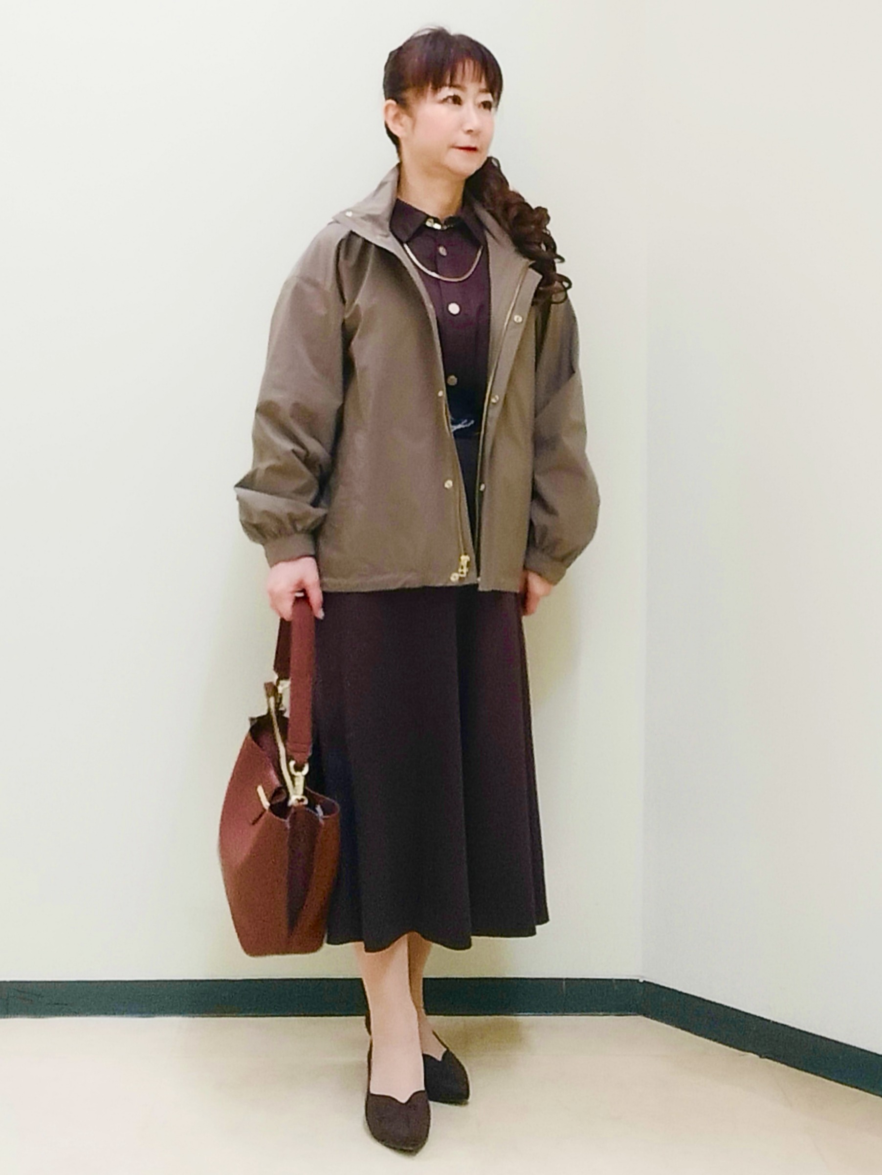 花さんの「Reflect｜【羽織◎】スエード調シャツ」を使ったコーディネート