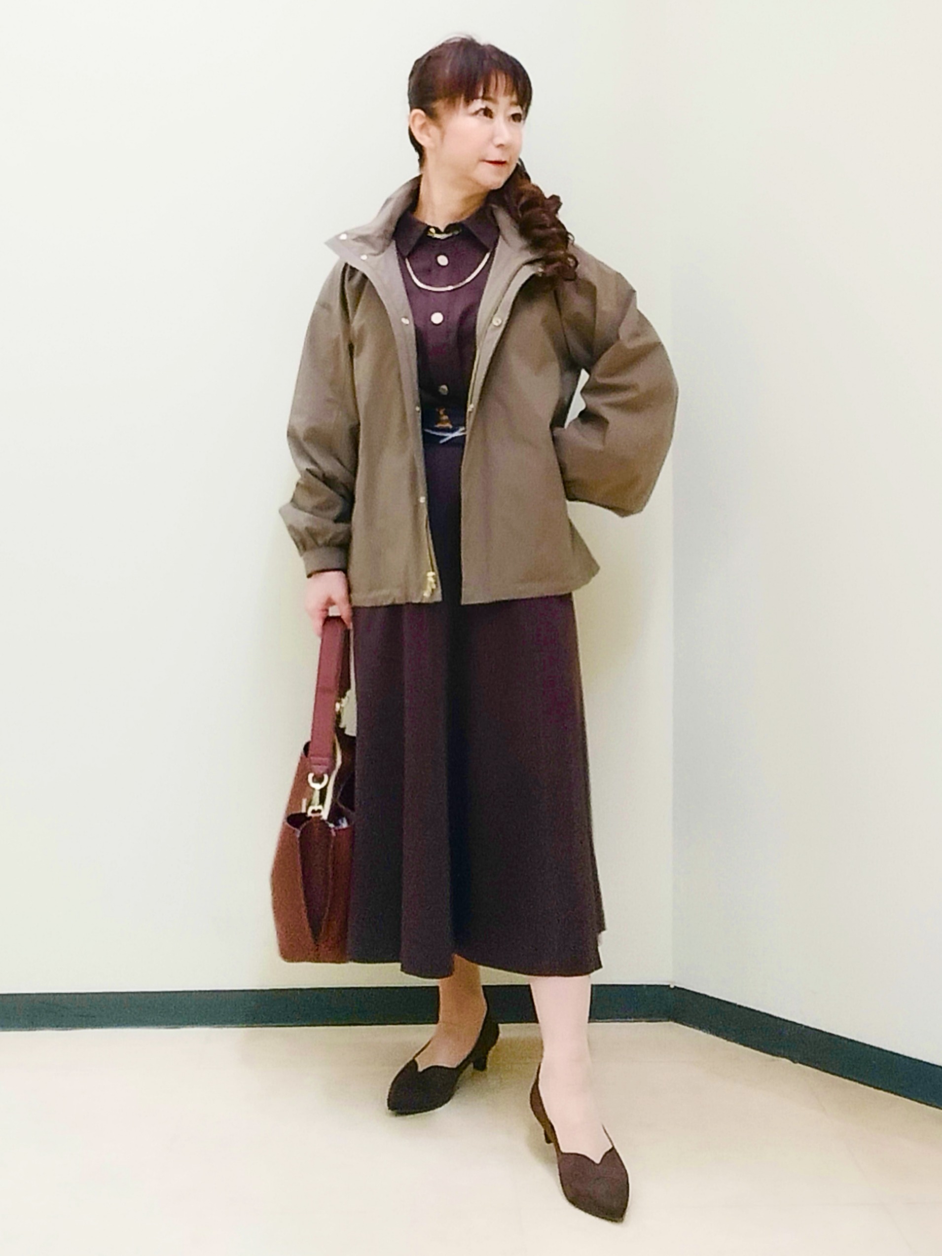 花さんの「Reflect｜【羽織◎】スエード調シャツ」を使ったコーディネート