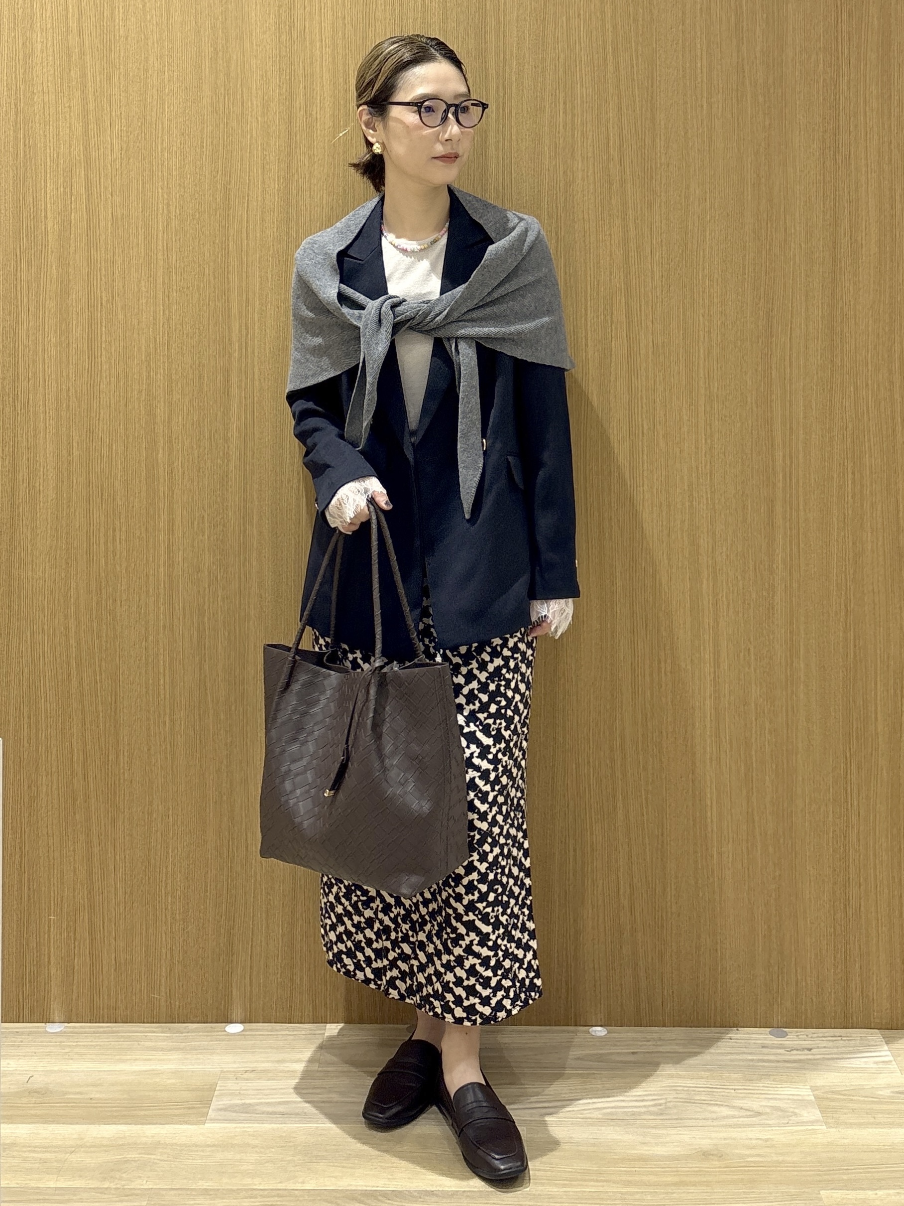 たけねぇさんの「OPAQUE.CLIP｜ダブルブレストジャケット【洗える】」を使ったコーディネート