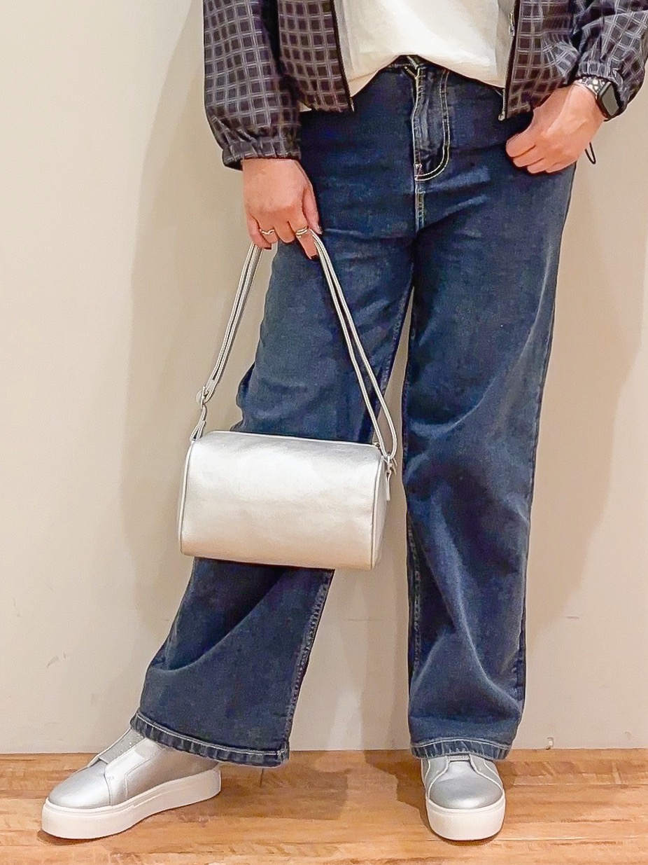 naoさんの「SHOO･LA･RUE｜【S-LL】チェック柄で差がつく プリントフーディブルゾン」を使ったコーディネート