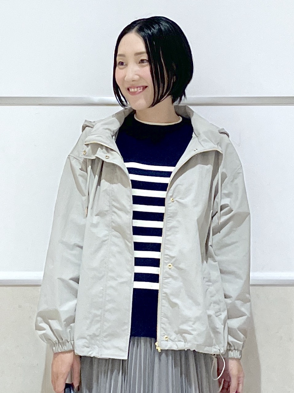 eriko さんの「Dessin｜【洗濯機ＯＫ】バイカラー配色クルーネックニット」を使ったコーディネート
