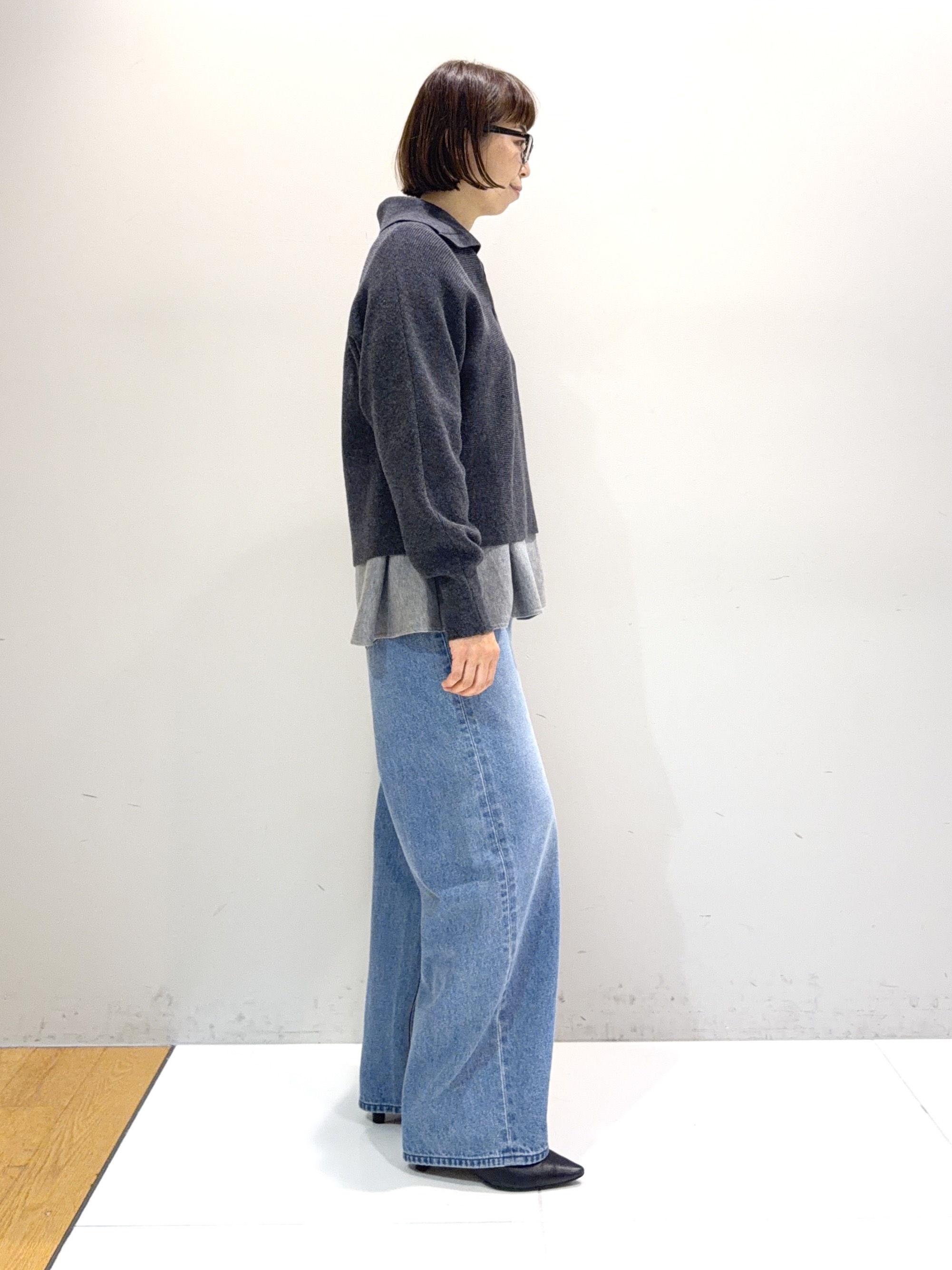 murayamaさんの「INDIVI｜【新作登場！】カーブシルエットデニム」を使ったコーディネート