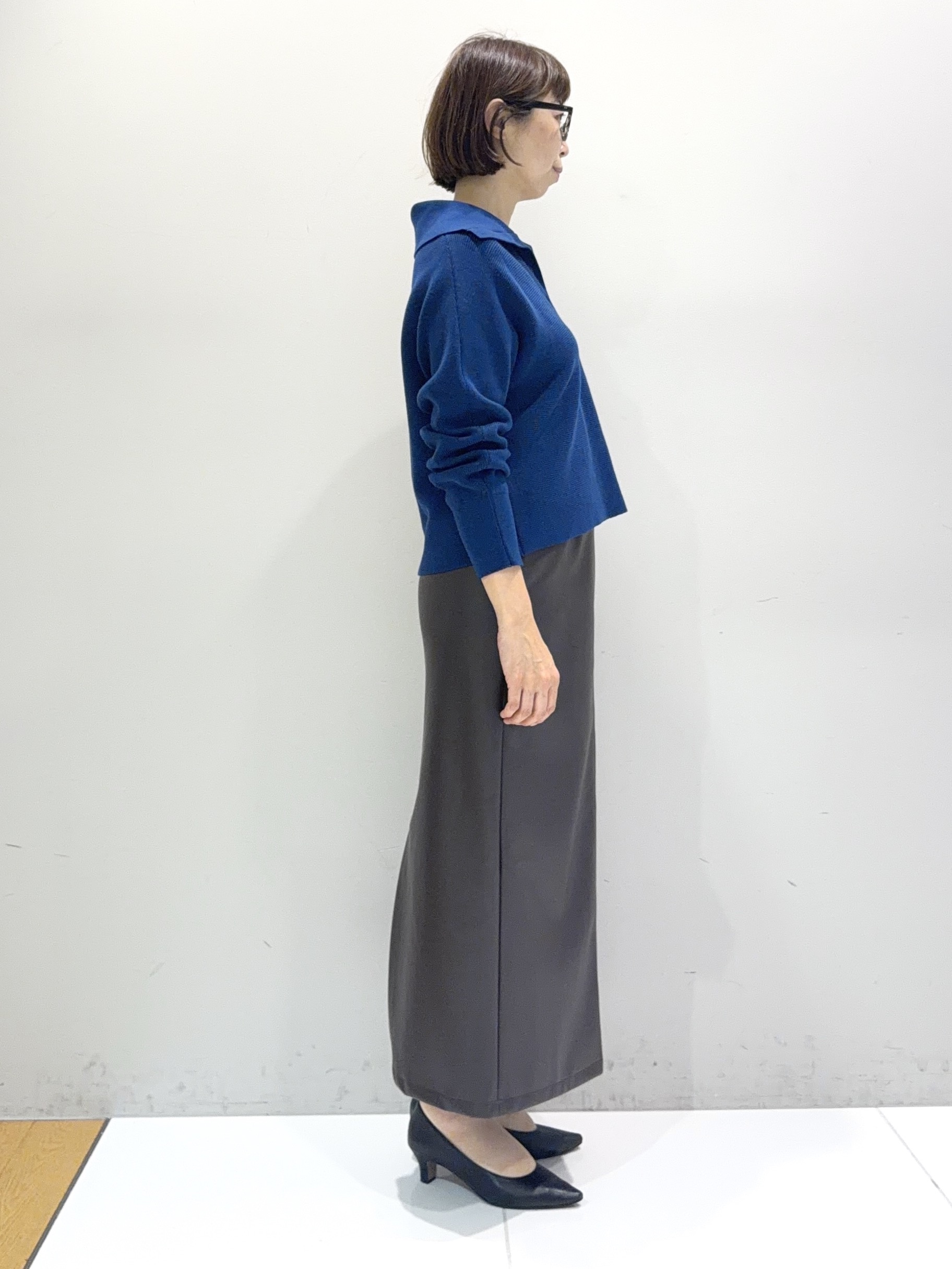 murayamaさんの「INDIVI｜【ラム革／美脚／通勤】レザーパンプス」を使ったコーディネート