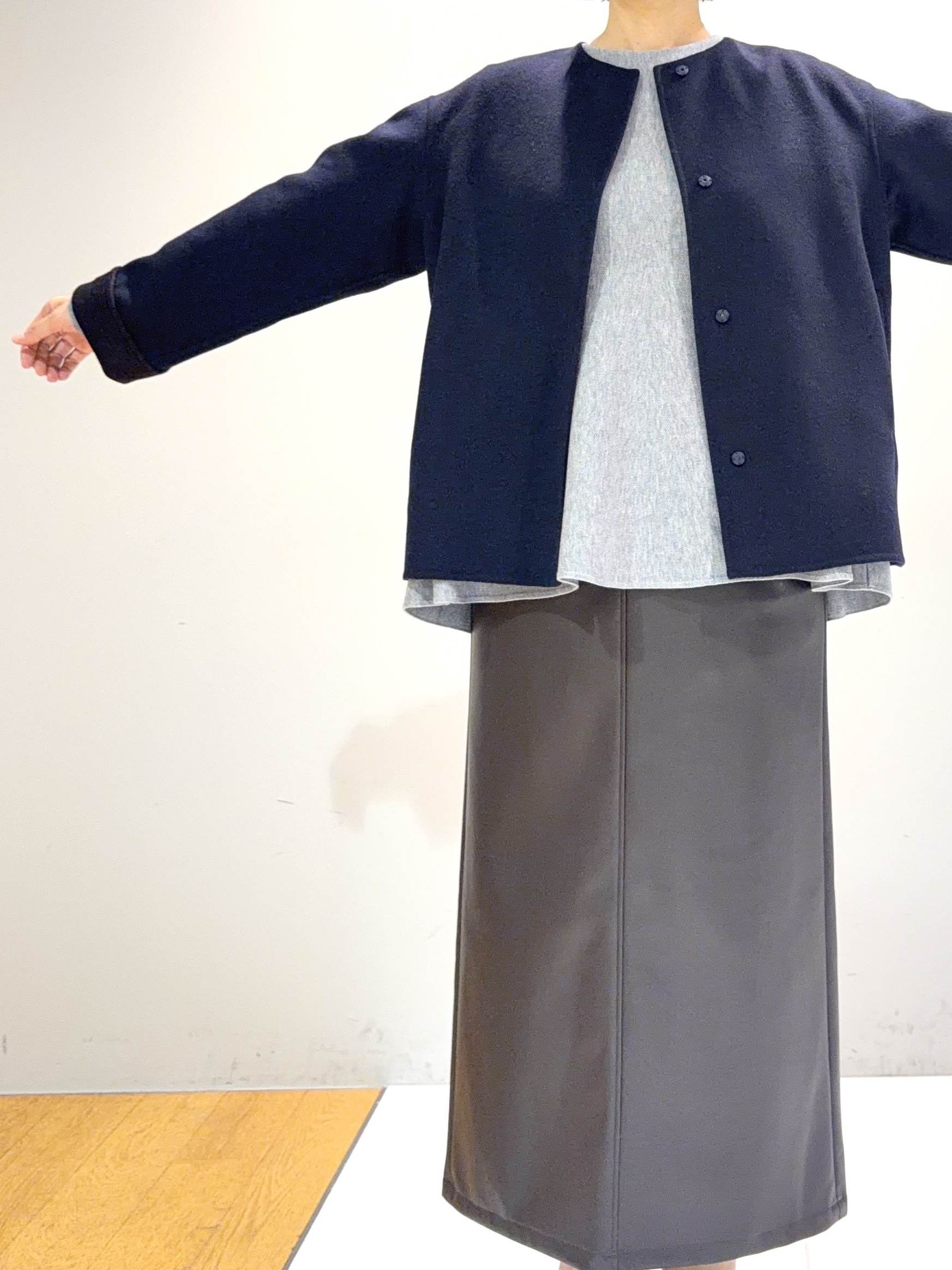 murayamaさんの「INDIVI｜【ラム革／美脚／通勤】レザーパンプス」を使ったコーディネート