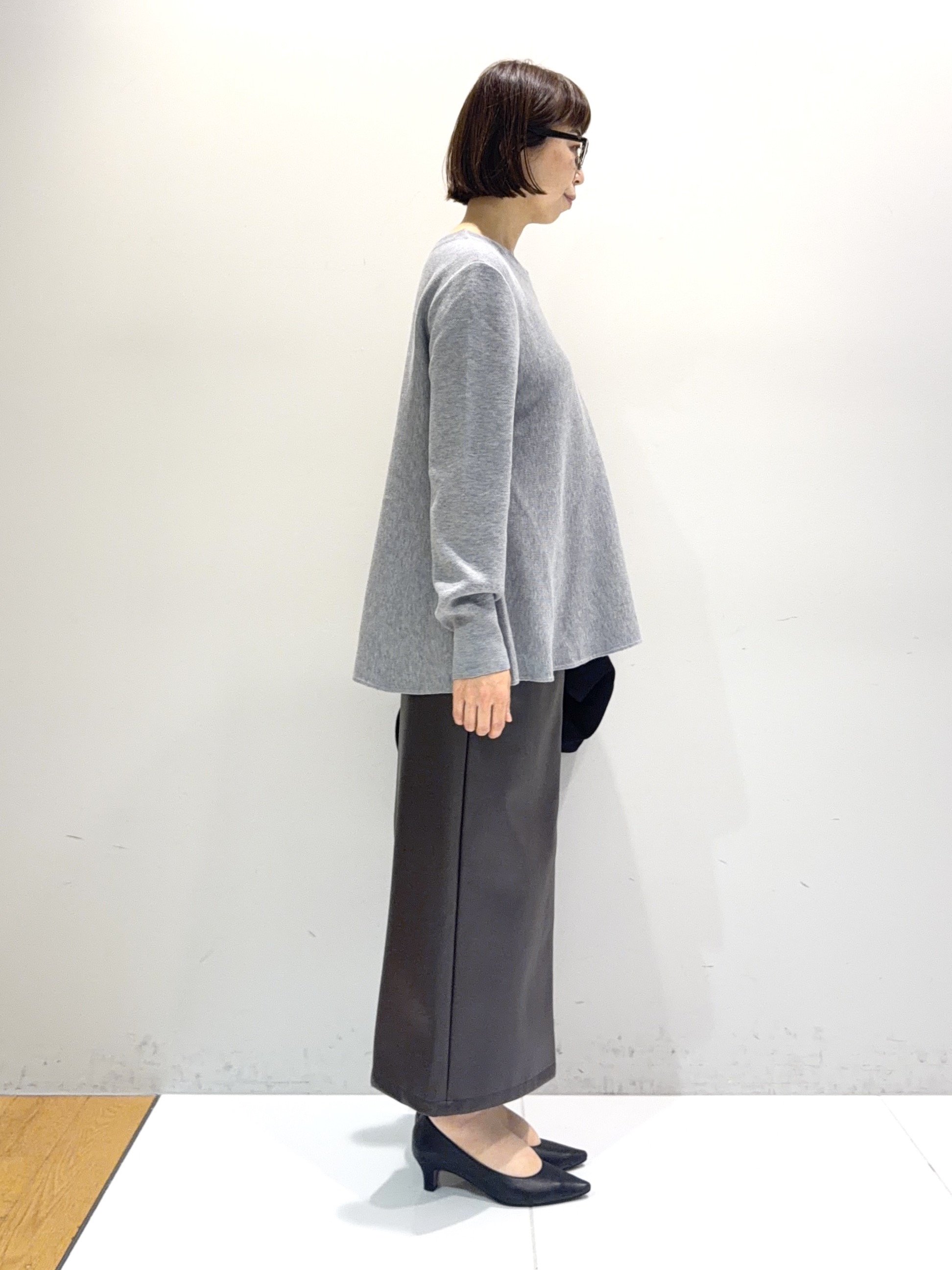murayamaさんの「INDIVI｜【ラム革／美脚／通勤】レザーパンプス」を使ったコーディネート