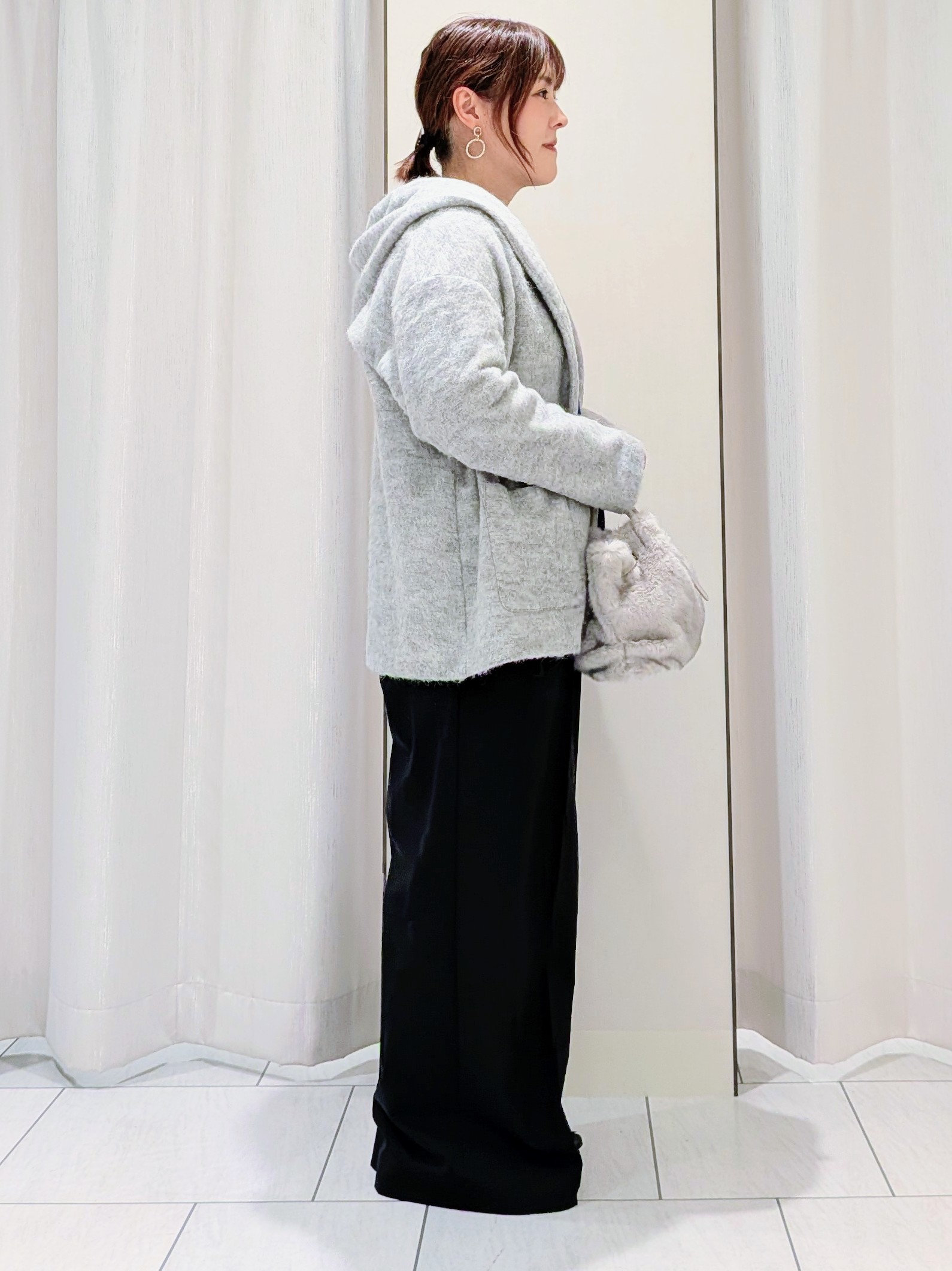 Onumaさんの「UNTITLED｜【きれいに体型カバー/8色展開】Aラインシルエットニットプルオーバー」を使ったコーディネート