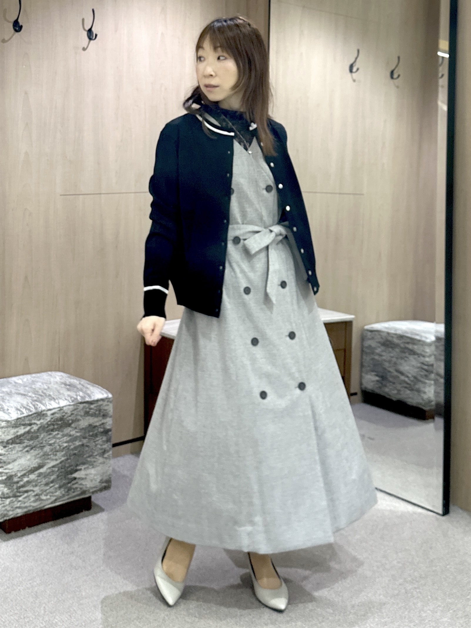 Miwaさんの「UNTITLED｜【重ね着レイヤード】レースハイネックトップス」を使ったコーディネート