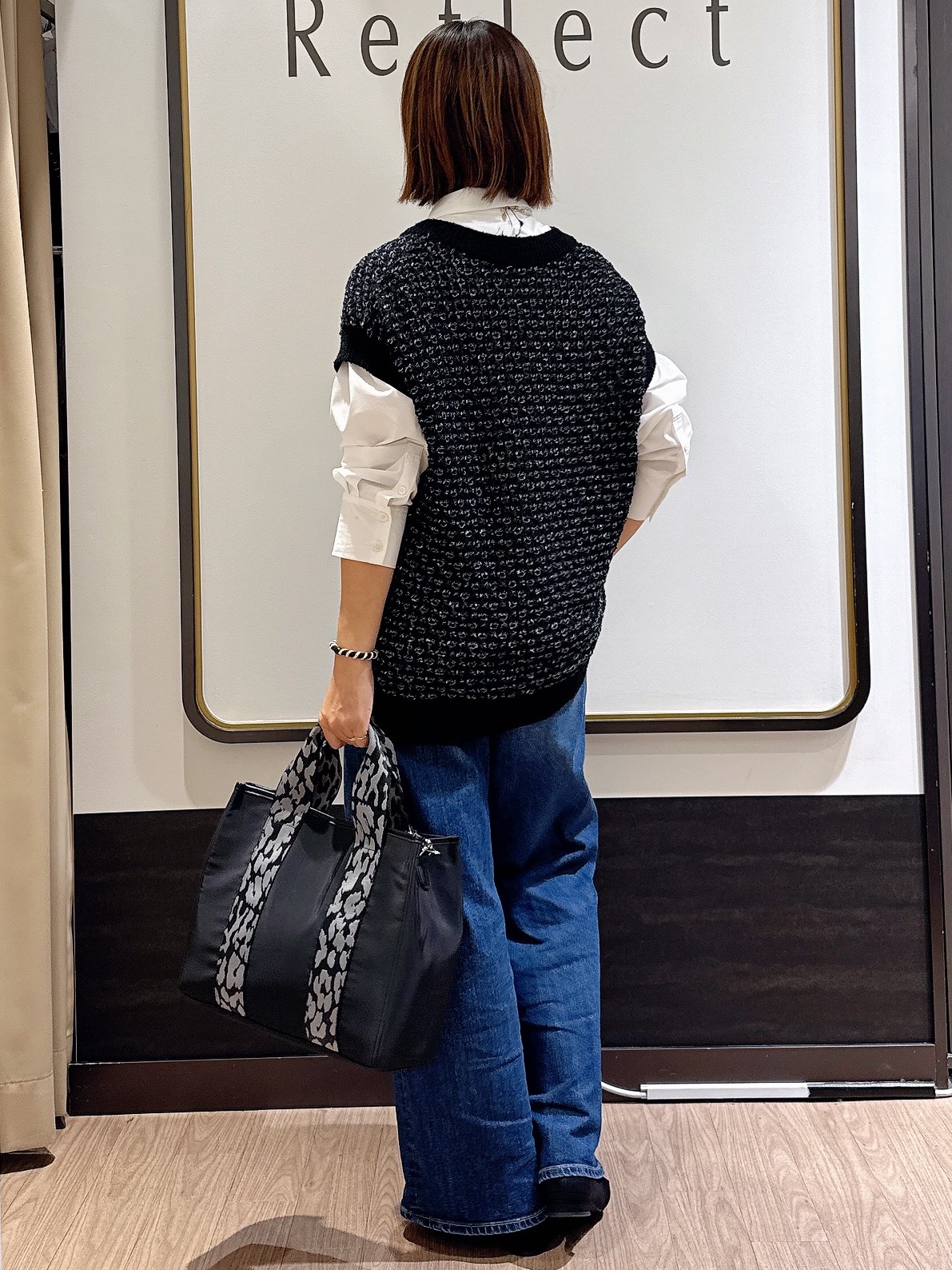 nekoさんの「Reflect｜【羽織◎】オフボディシルエットシャツ」を使ったコーディネート