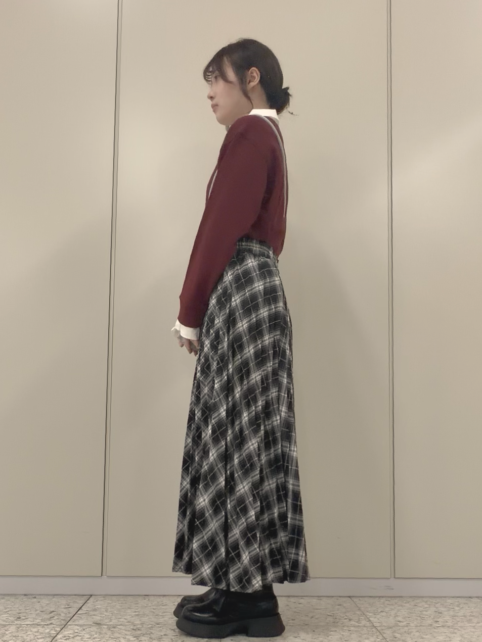 ひよりん⭐️さんの「SHOO･LA･RUE｜【S-LL/洗濯機可】一枚でレイヤード感が完成する シャツドッキング裏毛トップス」を使ったコーディネート