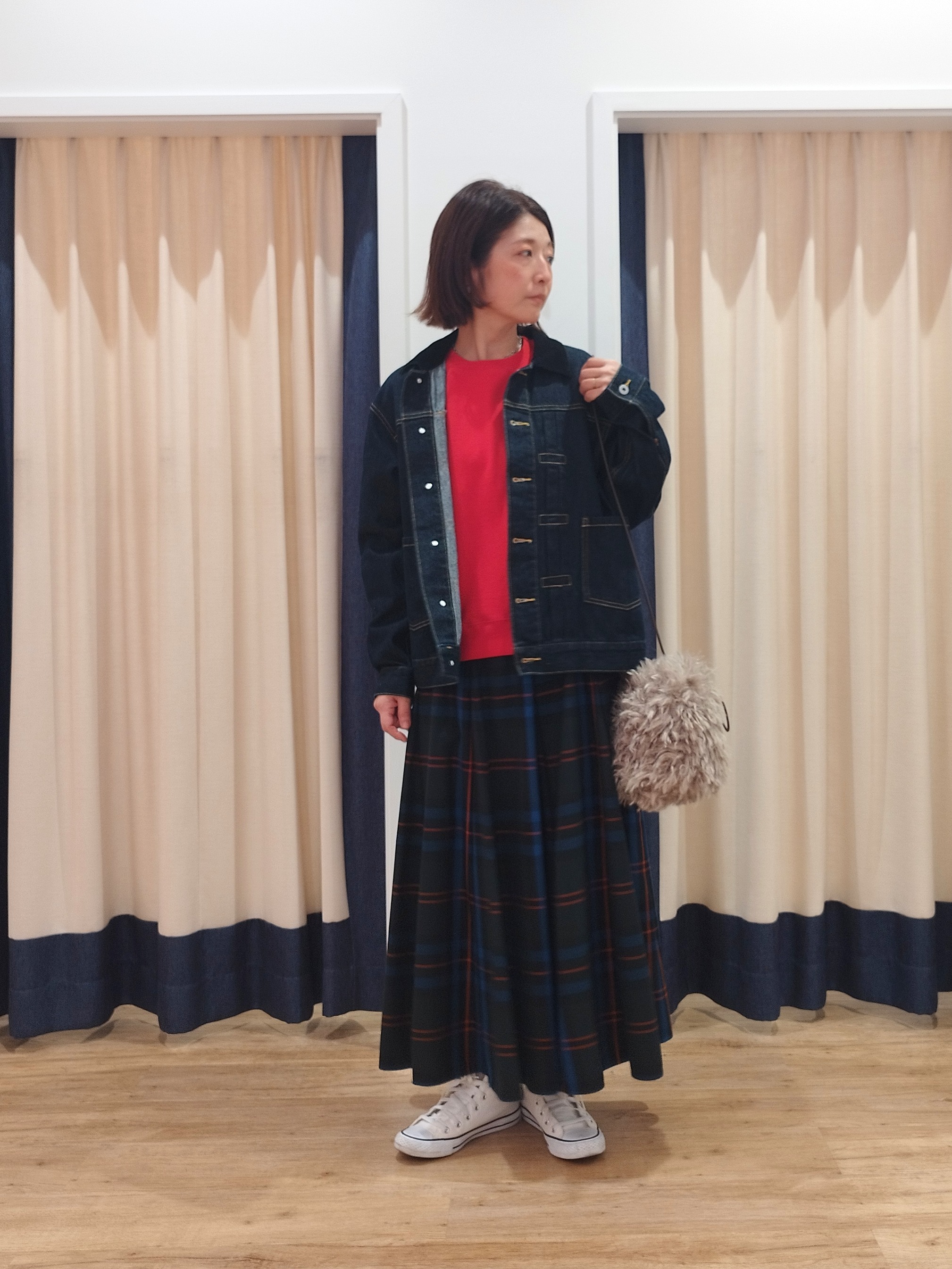HIROさんの「Dessin｜【洗える/6色展開】フォルムスリーブミニ裏毛 プルオーバー」を使ったコーディネート
