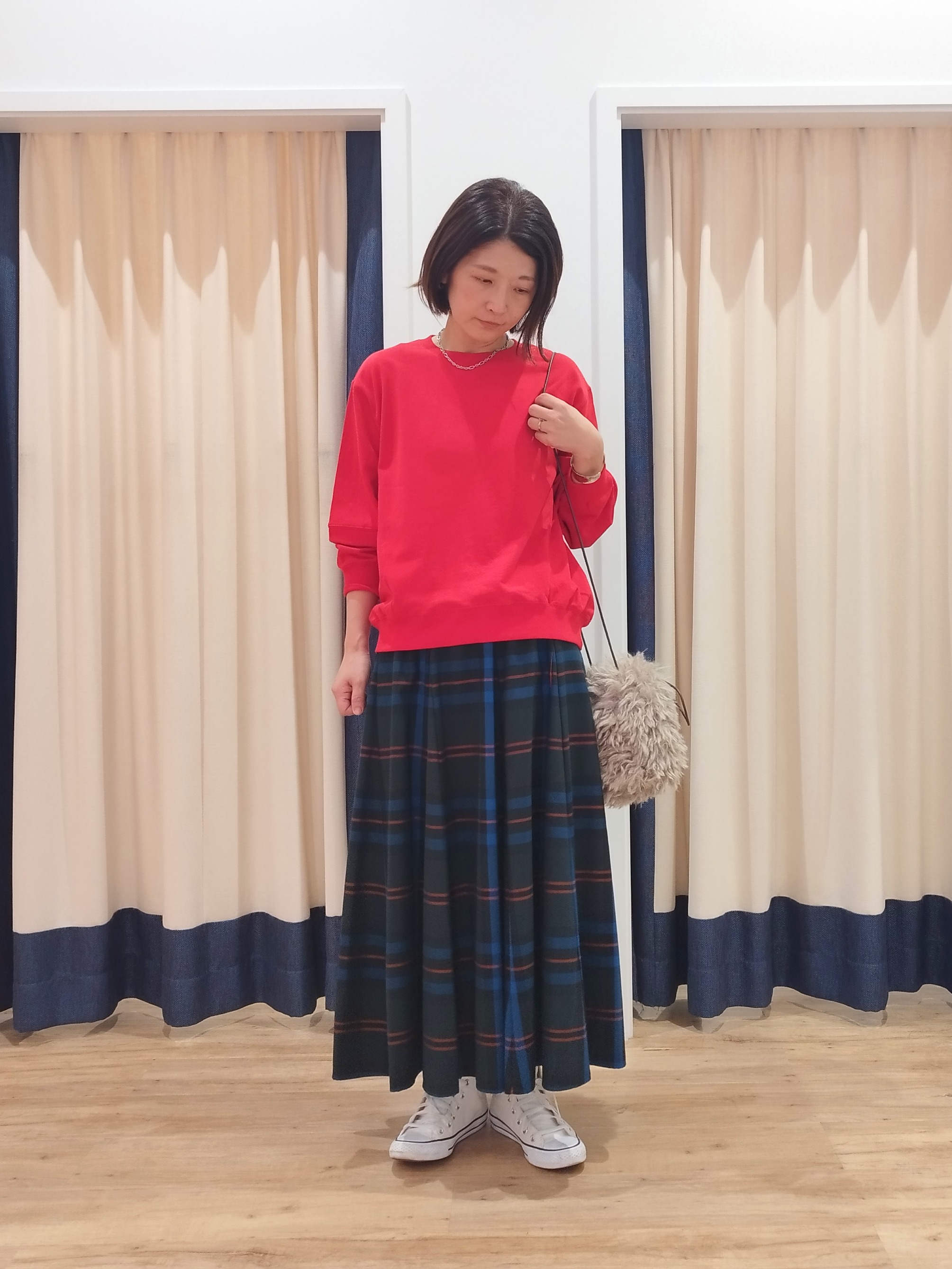 HIROさんの「Dessin｜【洗える/6色展開】フォルムスリーブミニ裏毛 プルオーバー」を使ったコーディネート