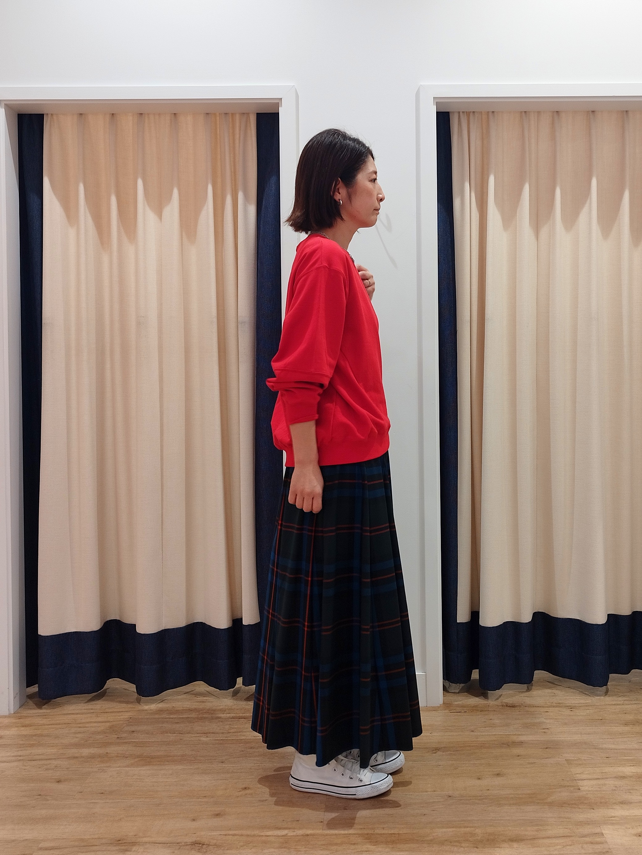 HIROさんの「Dessin｜【洗える/6色展開】フォルムスリーブミニ裏毛 プルオーバー」を使ったコーディネート