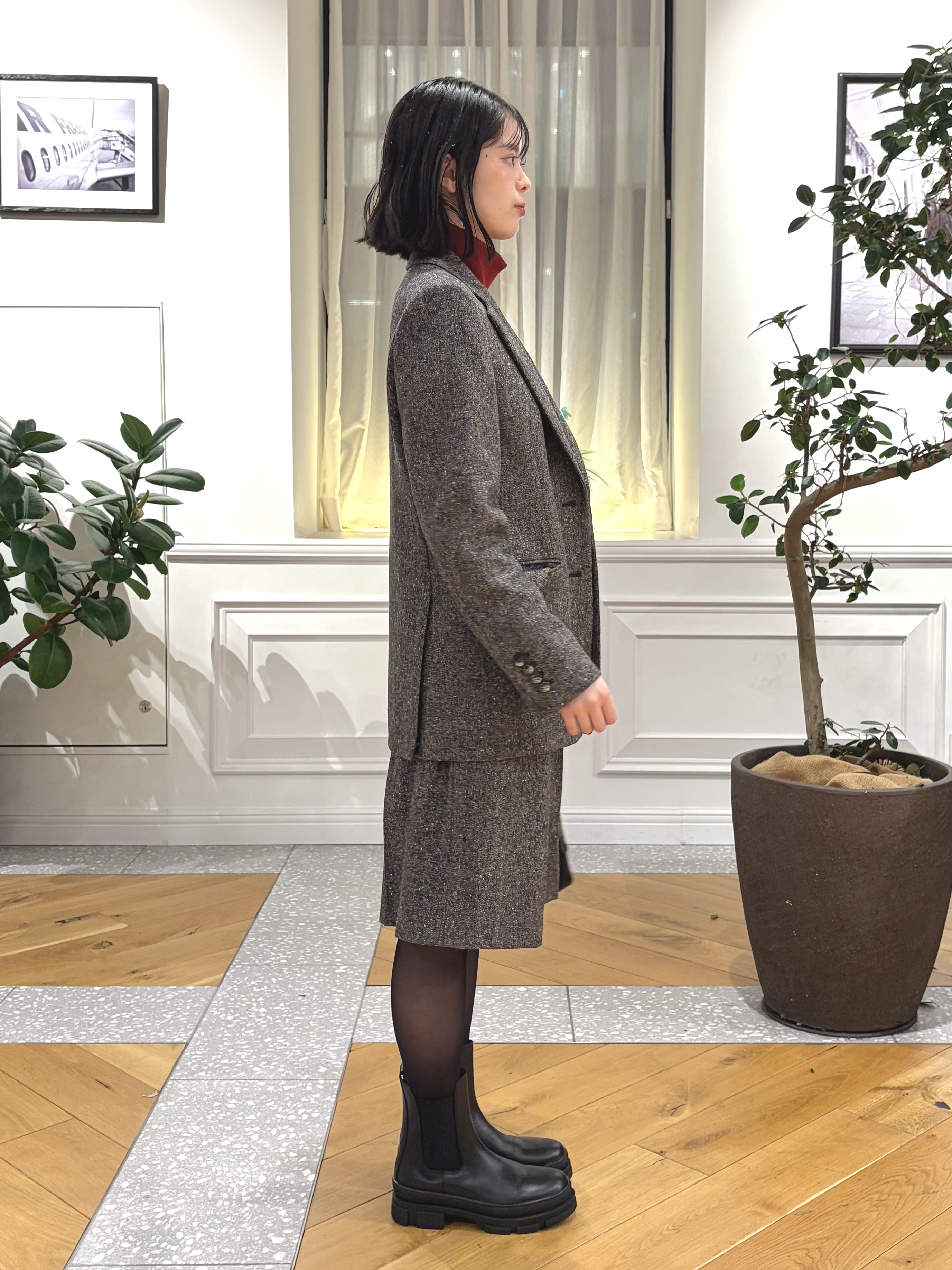 pupiさんの「DRESSTERIOR｜【セットアップ可】ネップツイード ジャケット」を使ったコーディネート