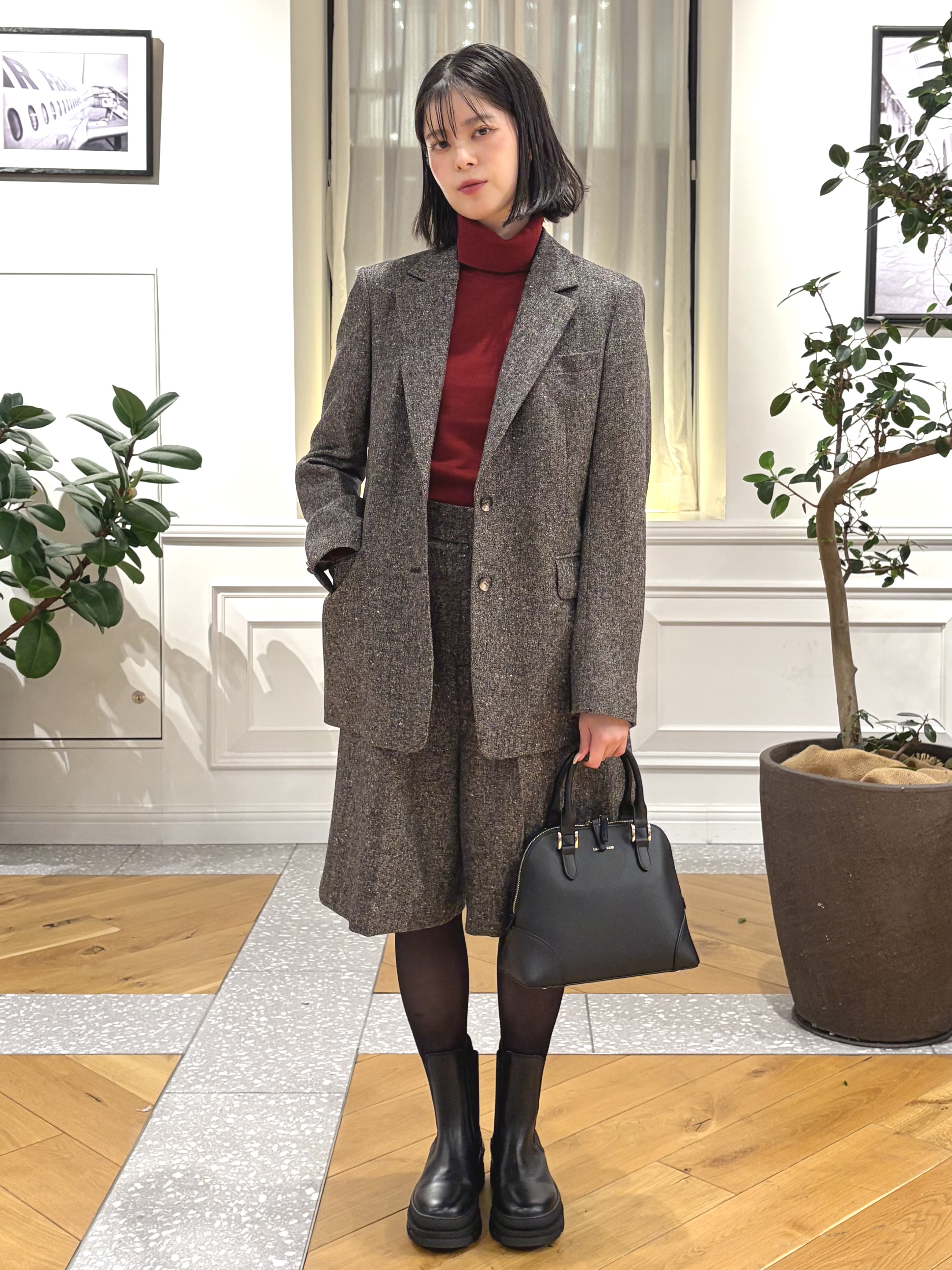 pupiさんの「DRESSTERIOR｜【セットアップ可】ネップツイード ジャケット」を使ったコーディネート