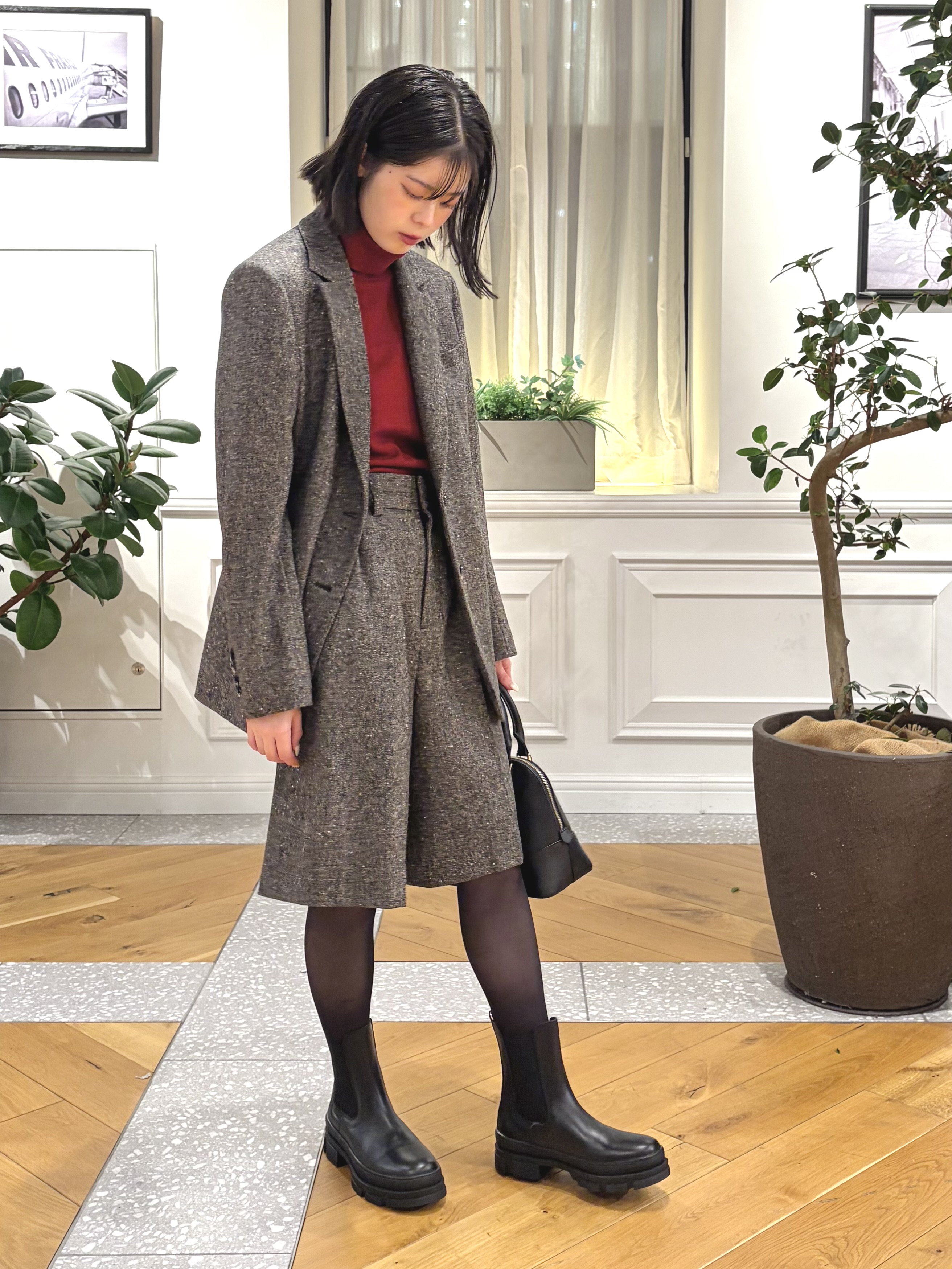 pupiさんの「DRESSTERIOR｜【セットアップ可】ネップツイード ジャケット」を使ったコーディネート
