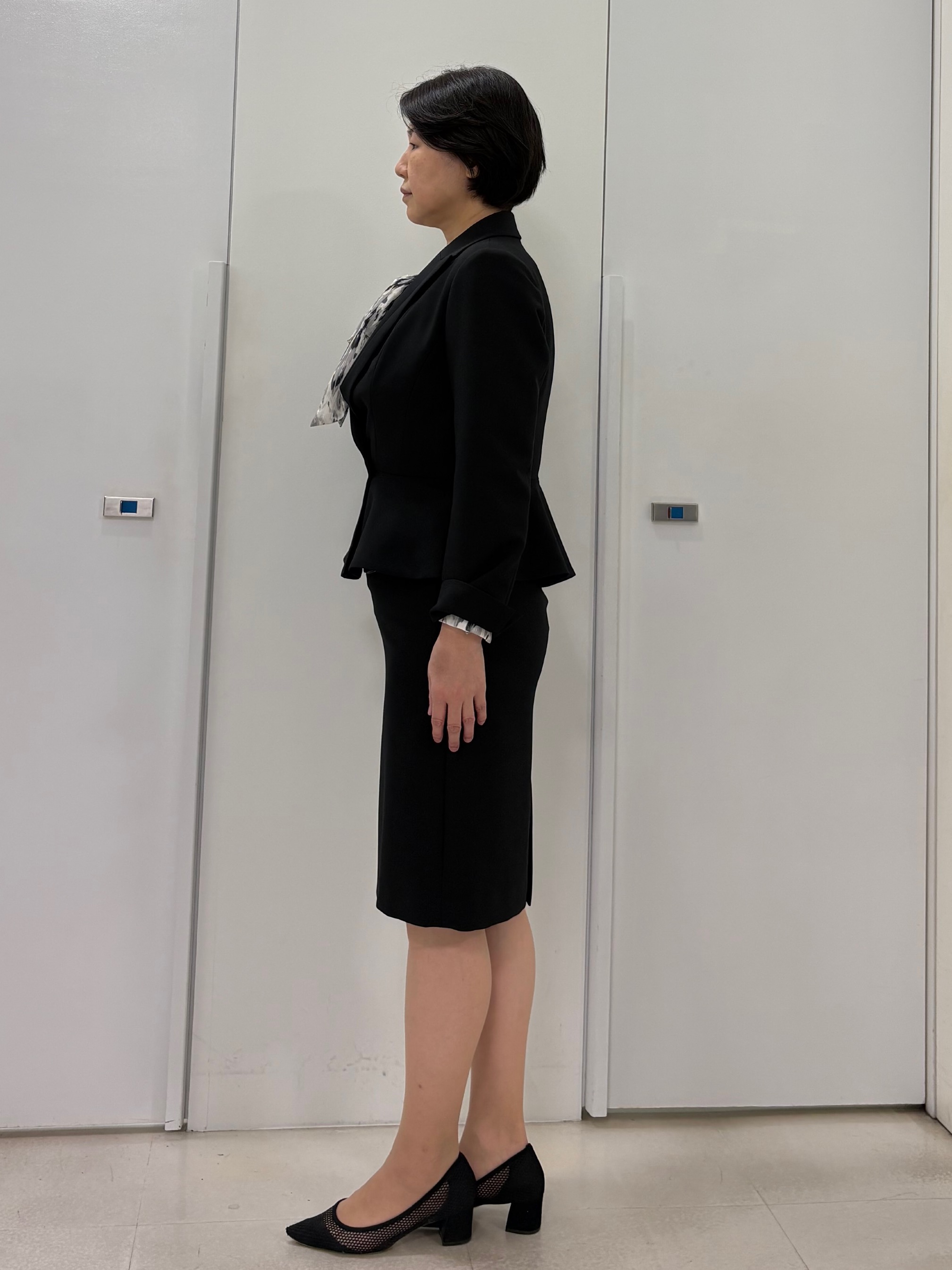 hIさんの「COUP DE CHANCE｜【手洗い可／日本製／スーツ可】ペプラムジャケット」を使ったコーディネート