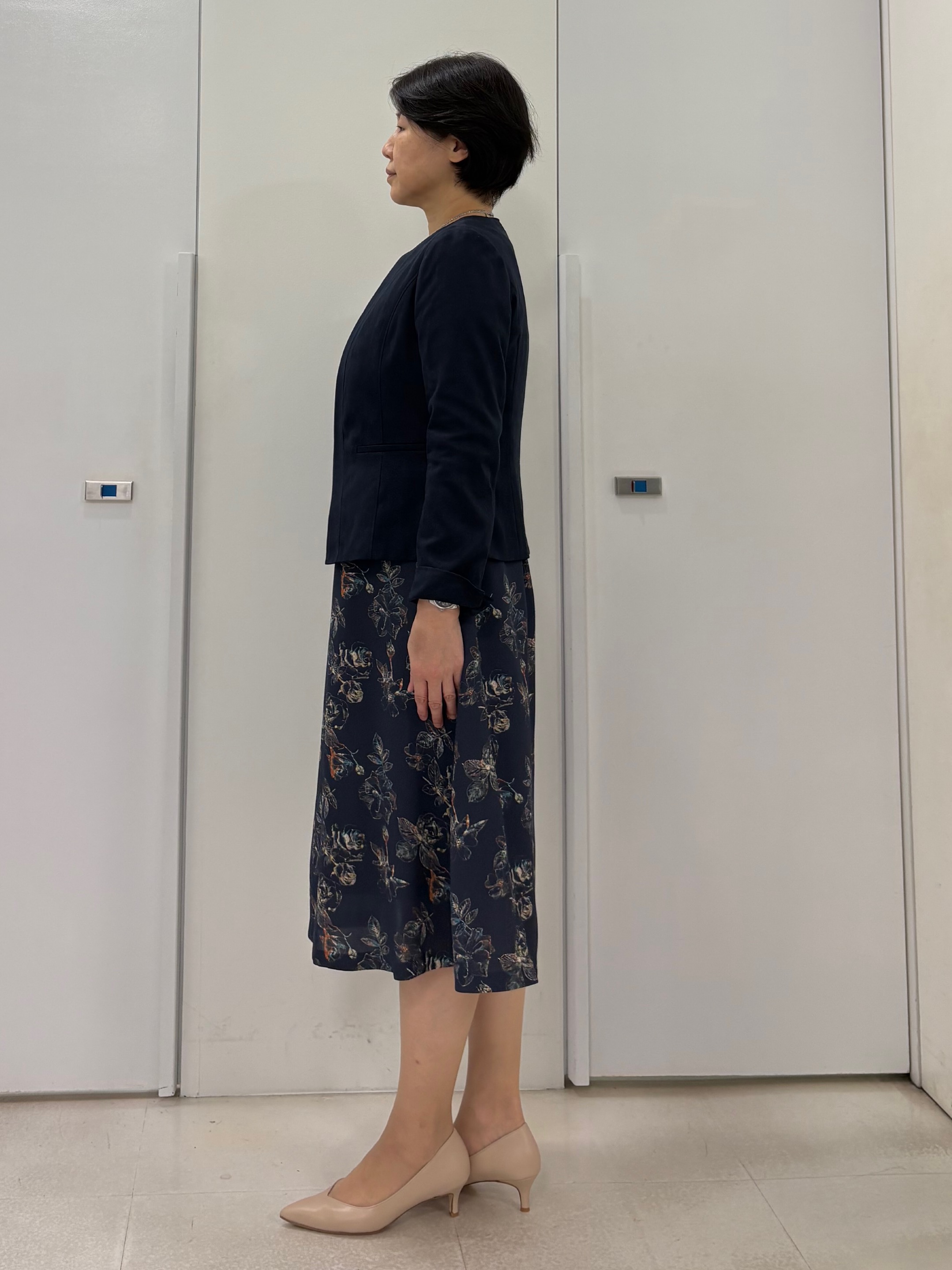 hIさんの「COUP DE CHANCE｜【手洗い可／日本製】花柄ワンピース」を使ったコーディネート