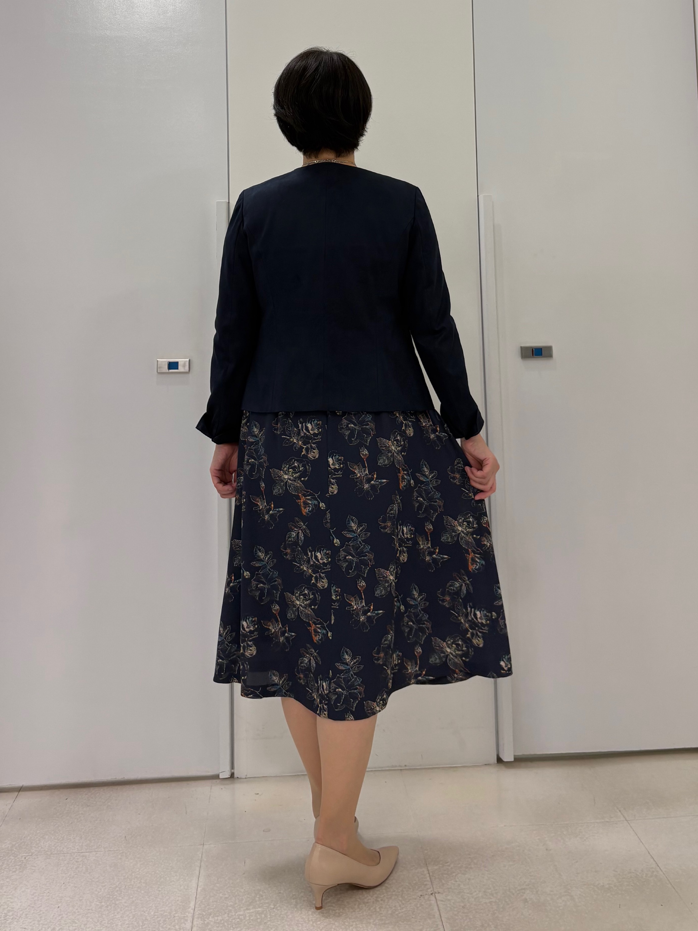 hIさんの「COUP DE CHANCE｜【手洗い可／日本製】花柄ワンピース」を使ったコーディネート