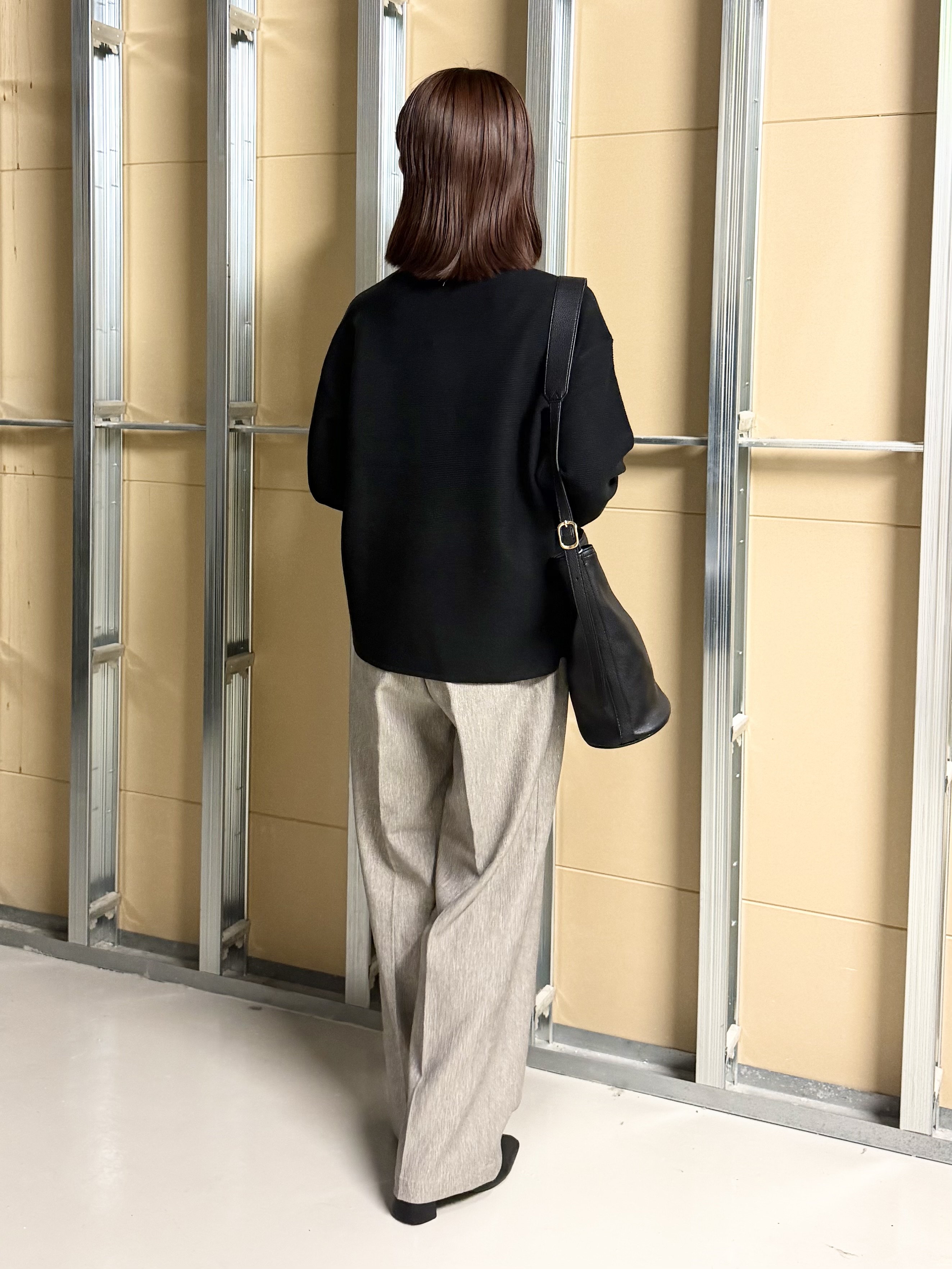 sahoさんの「THE SHOP TK｜【毛玉防止/蓄熱/洗える】美映えガーターニット」を使ったコーディネート