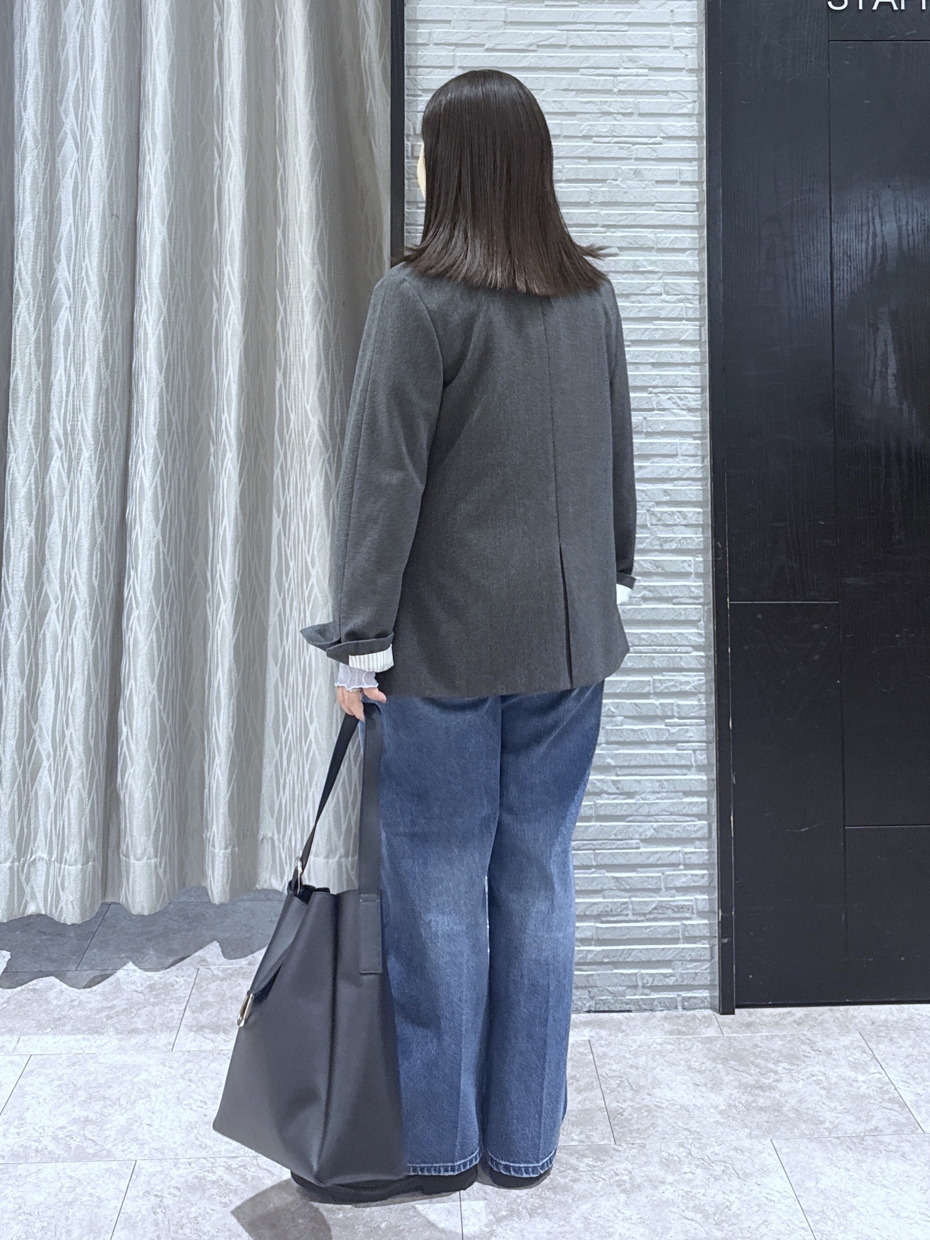 chさんの「THE SHOP TK｜クラシカルな雰囲気 ダブルブレストジャケット」を使ったコーディネート
