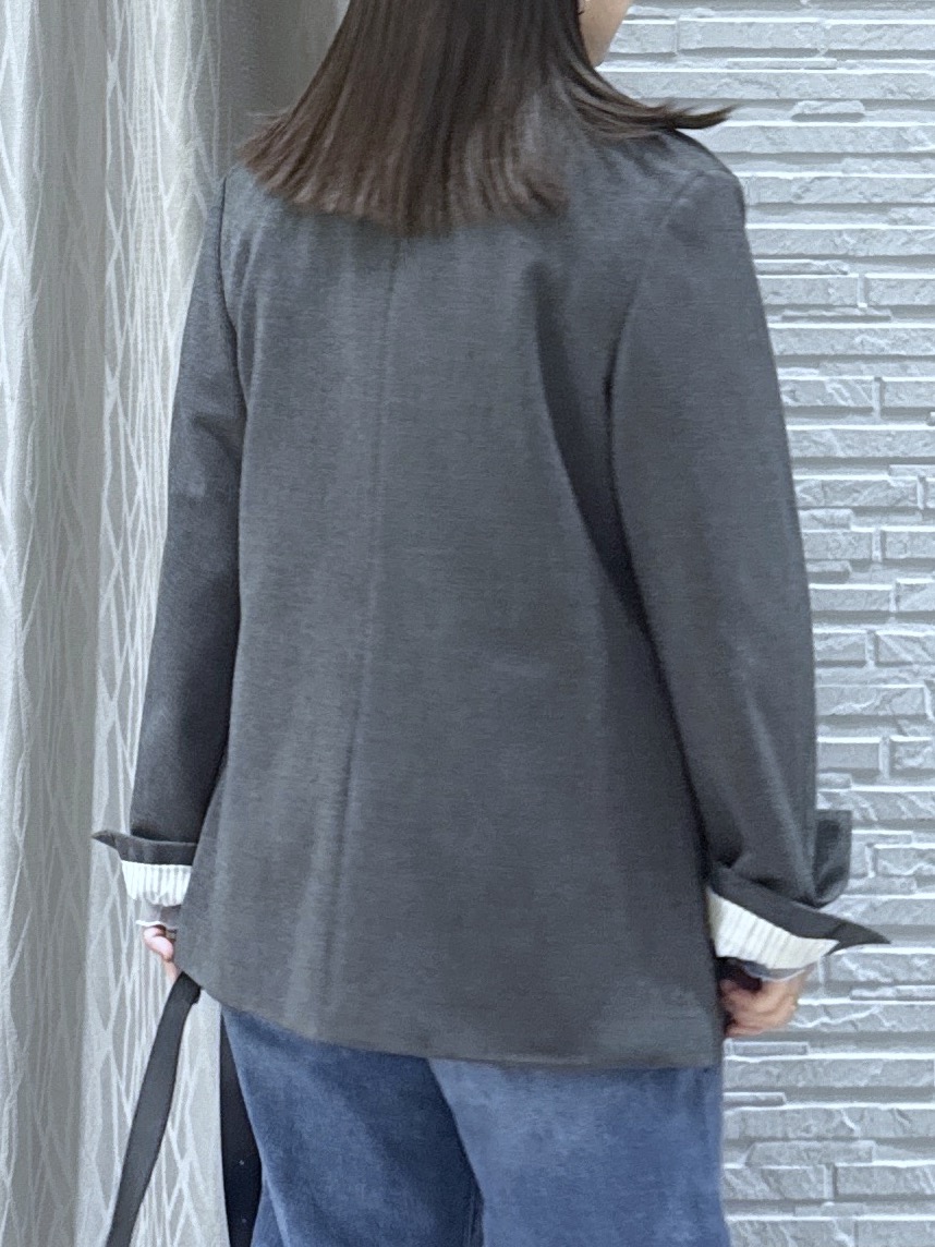 chさんの「THE SHOP TK｜クラシカルな雰囲気 ダブルブレストジャケット」を使ったコーディネート
