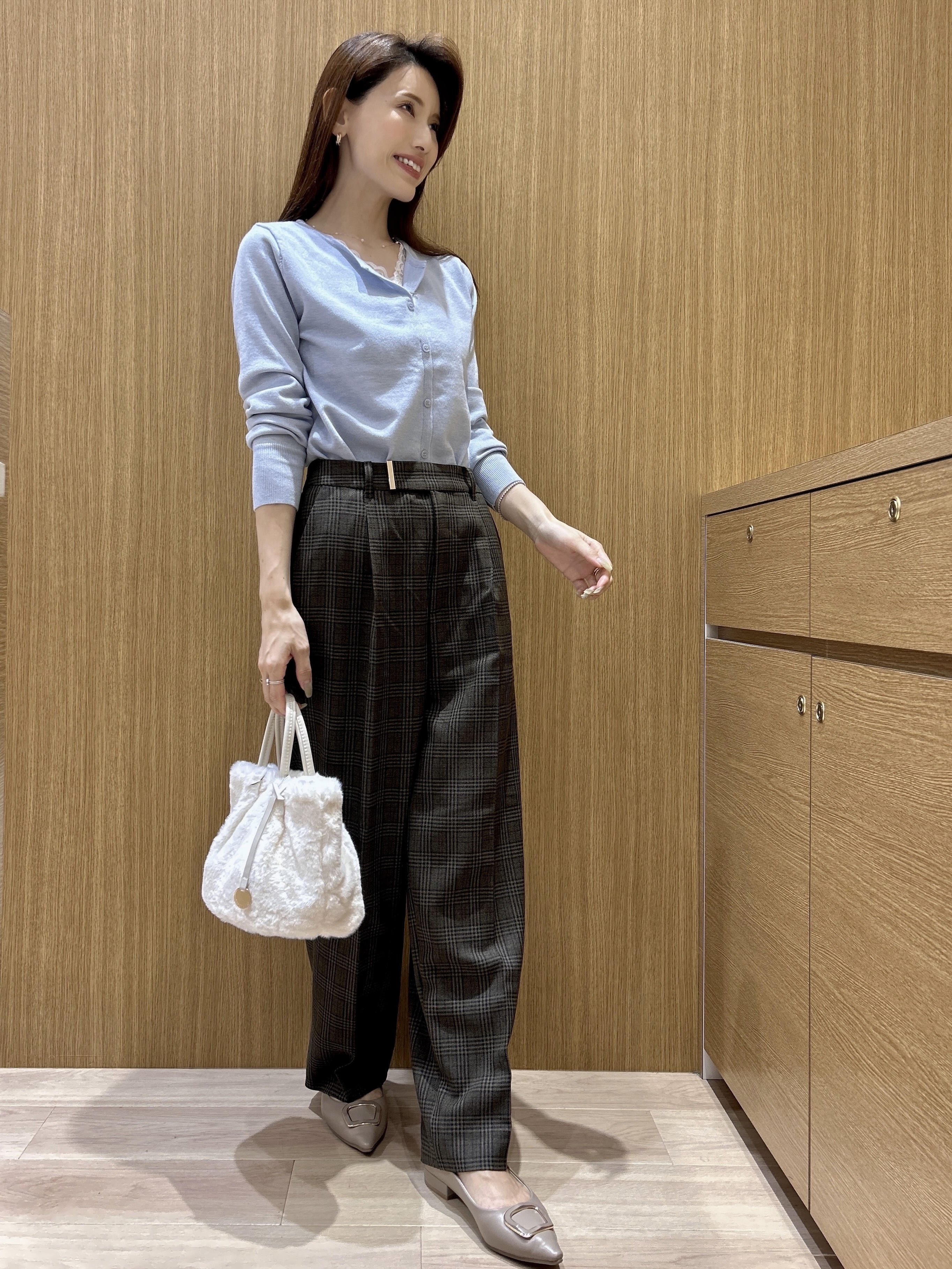 maiさんの「OPAQUE.CLIP｜レースレイヤードデザインニット【洗濯機OK】」を使ったコーディネート