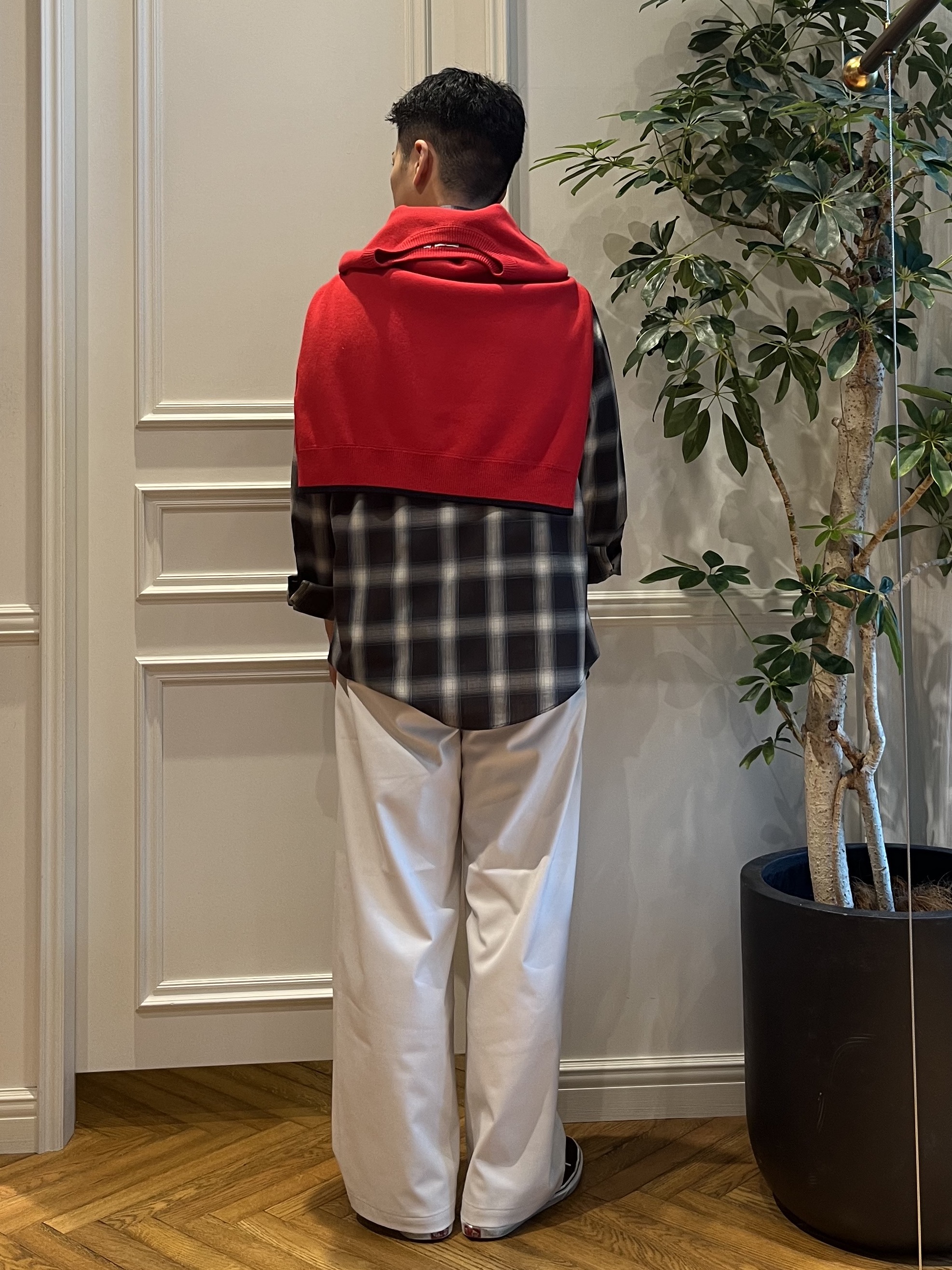 Tokuさんの「DRESSTERIOR｜【6色展開/洗濯機可】コットンカシミヤ スムースニット」を使ったコーディネート