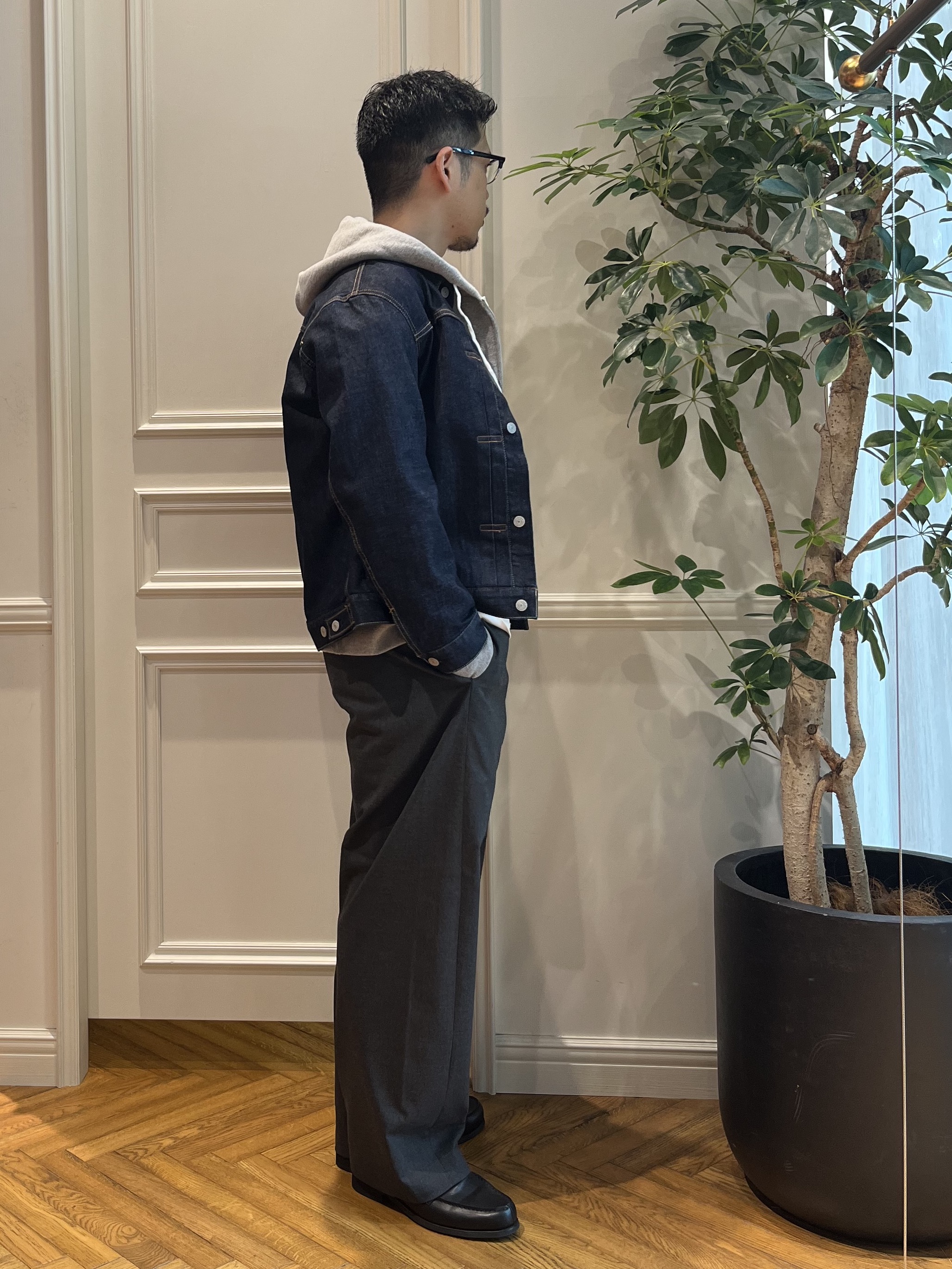 Tokuさんの「DRESSTERIOR｜KAIHARA denim トラッカージャケット」を使ったコーディネート
