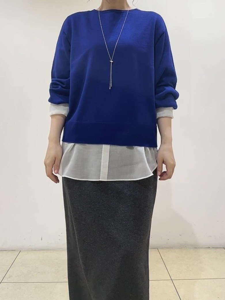 watanabeさんの「UNTITLED｜【店頭人気！/品よくゆったり】ボリュームスリーブニットプルオーバー」を使ったコーディネート