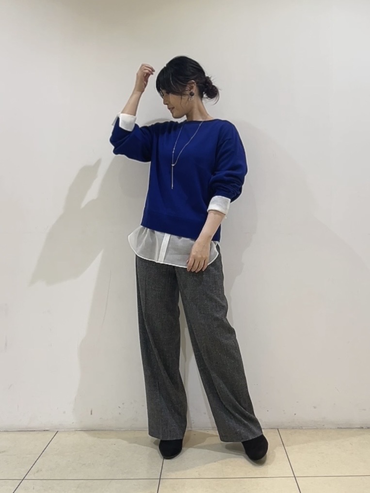 watanabeさんの「UNTITLED｜【店頭人気！/8色展開】ボリュームスリーブニットプルオーバー」を使ったコーディネート