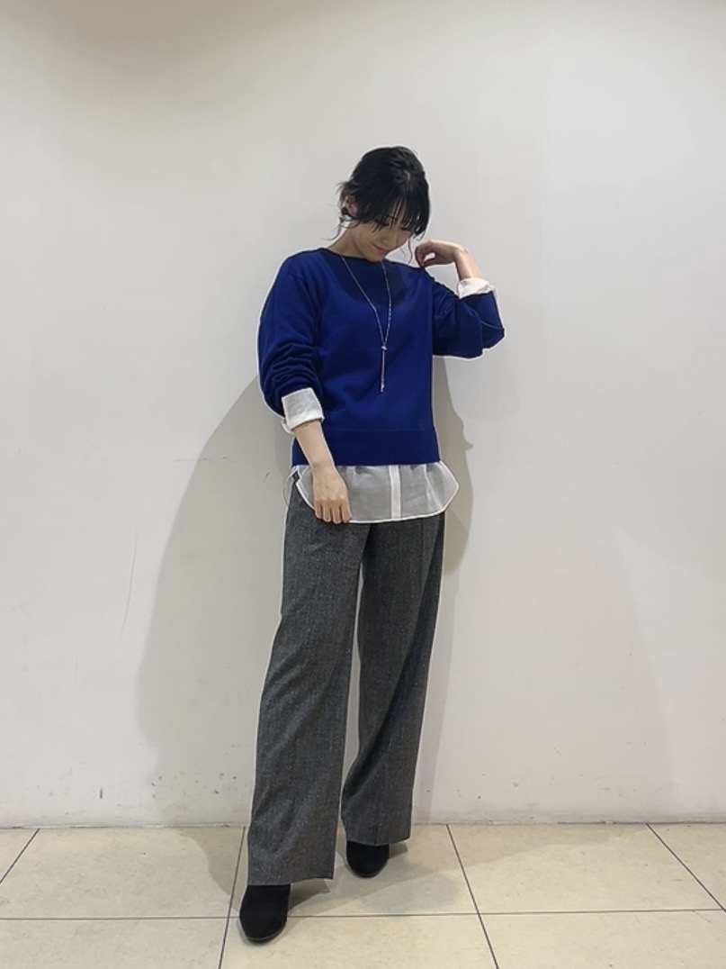 watanabeさんの「UNTITLED｜【店頭人気！/8色展開】ボリュームスリーブニットプルオーバー」を使ったコーディネート