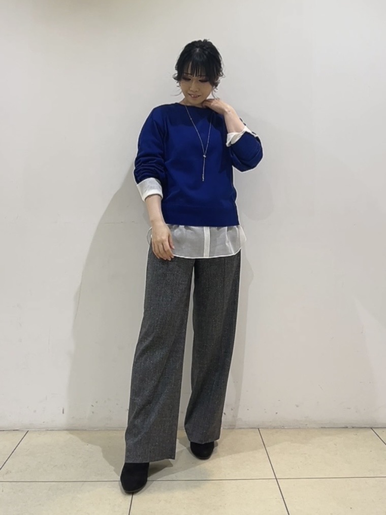 watanabeさんの「UNTITLED｜【店頭人気！/8色展開】ボリュームスリーブニットプルオーバー」を使ったコーディネート