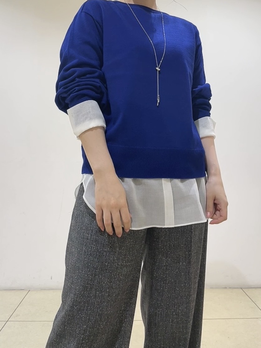 watanabeさんの「UNTITLED｜【店頭人気！/8色展開】ボリュームスリーブニットプルオーバー」を使ったコーディネート
