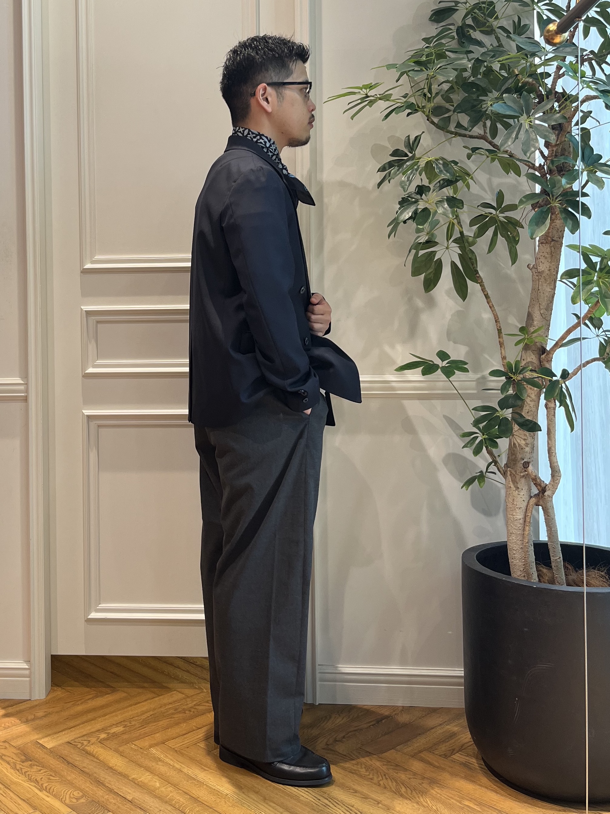 Tokuさんの「DRESSTERIOR｜【セットアップ可】イージーケア ウールブレンドジャケット」を使ったコーディネート