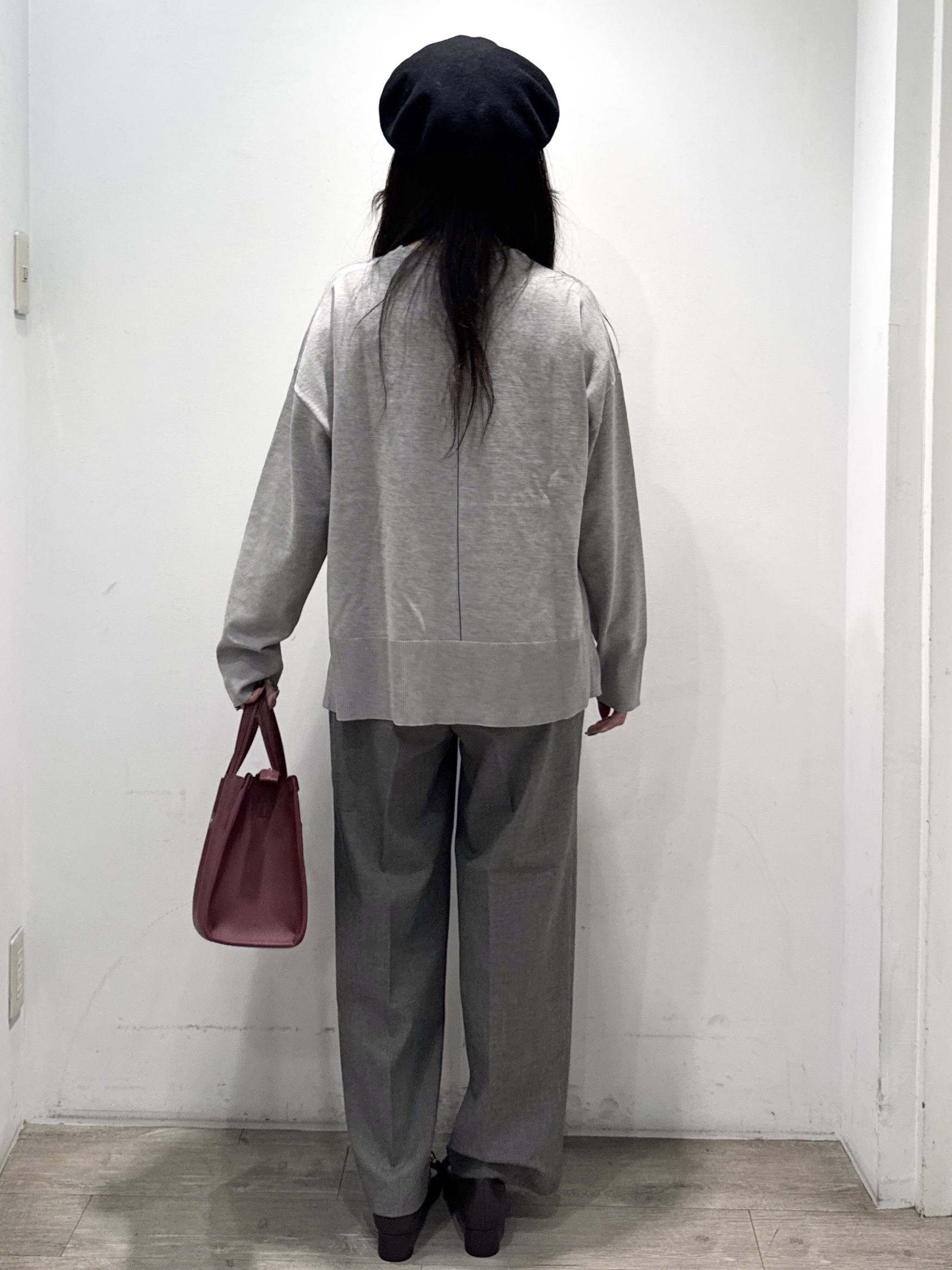 yuicciさんの「OPAQUE.CLIP｜リラクシークルーニット【洗濯機OK】」を使ったコーディネート