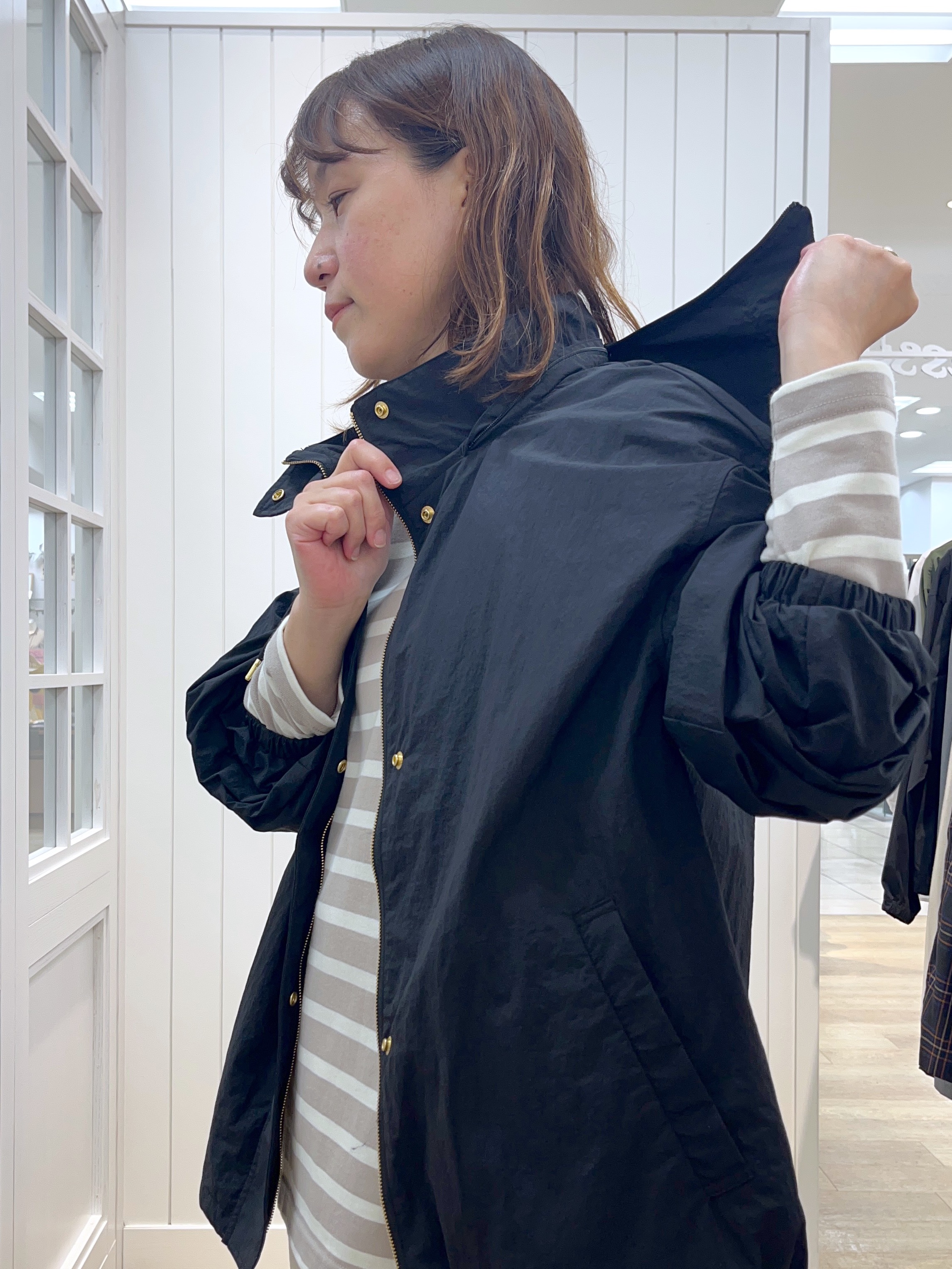 takayamaさんの「Dessin｜【撥水/2WAY/洗える】フード取り外し可能 撥水ナイロンマンパ」を使ったコーディネート