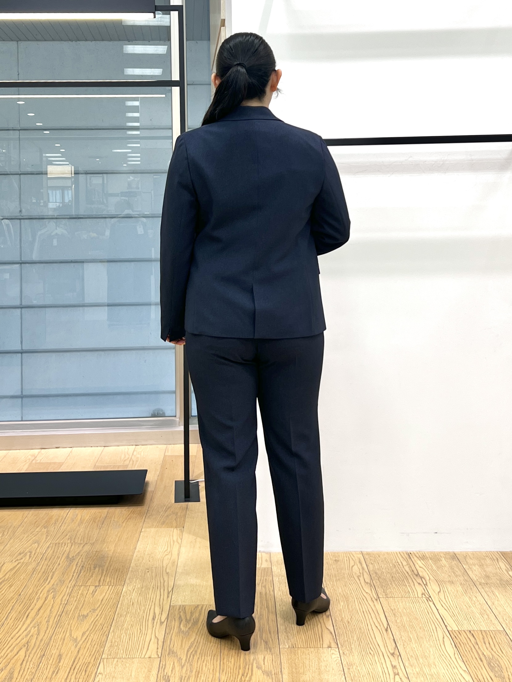 shimaさんの「INDIVI｜【洗える／通勤／スーツ】メランジストレッチ テーラードカラージャケット」を使ったコーディネート